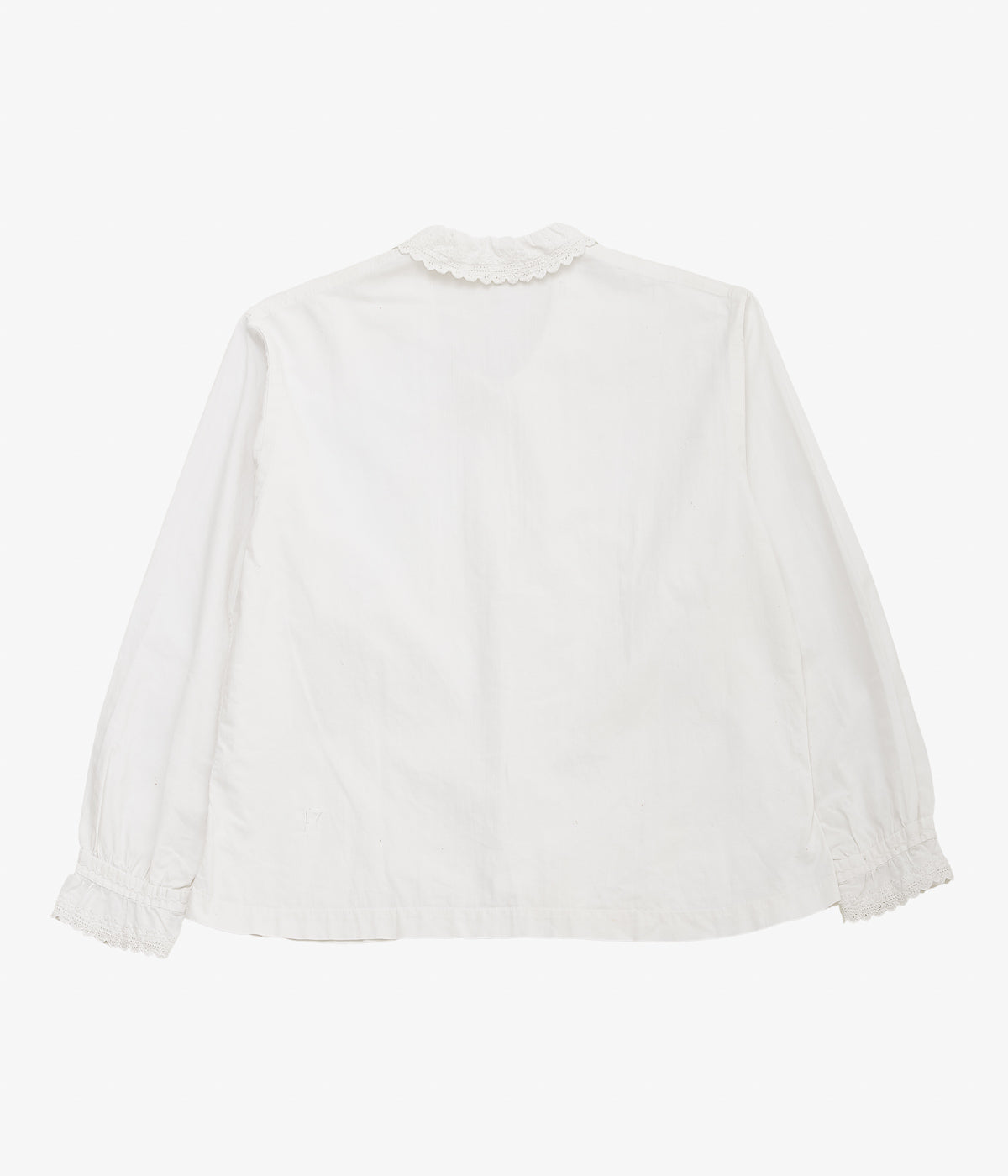 VINTAGE CLOTHING ''40-50's FRENCH VINTAGE BLOUSE'' (WHITE)