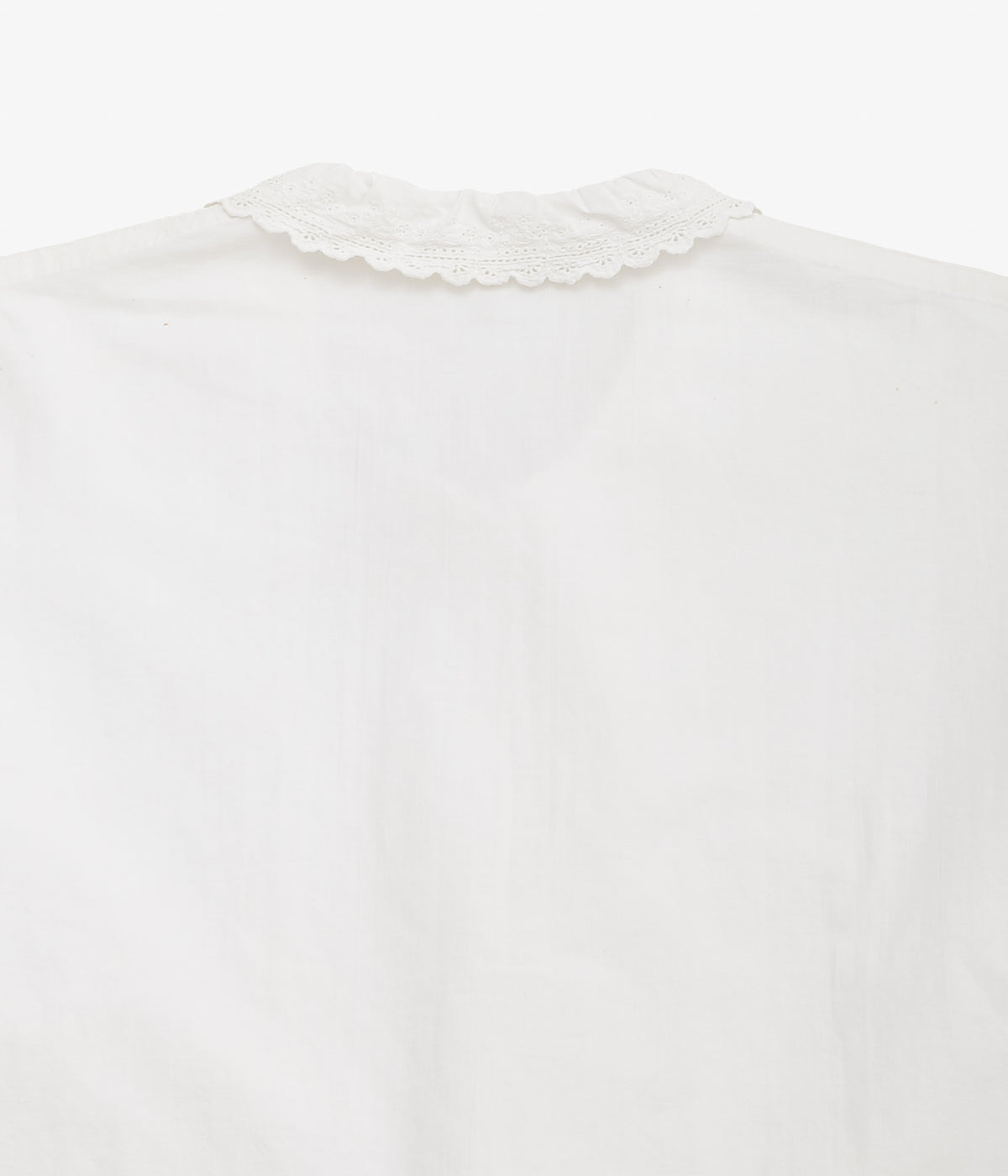 VINTAGE CLOTHING ''40-50's FRENCH VINTAGE BLOUSE'' (WHITE)