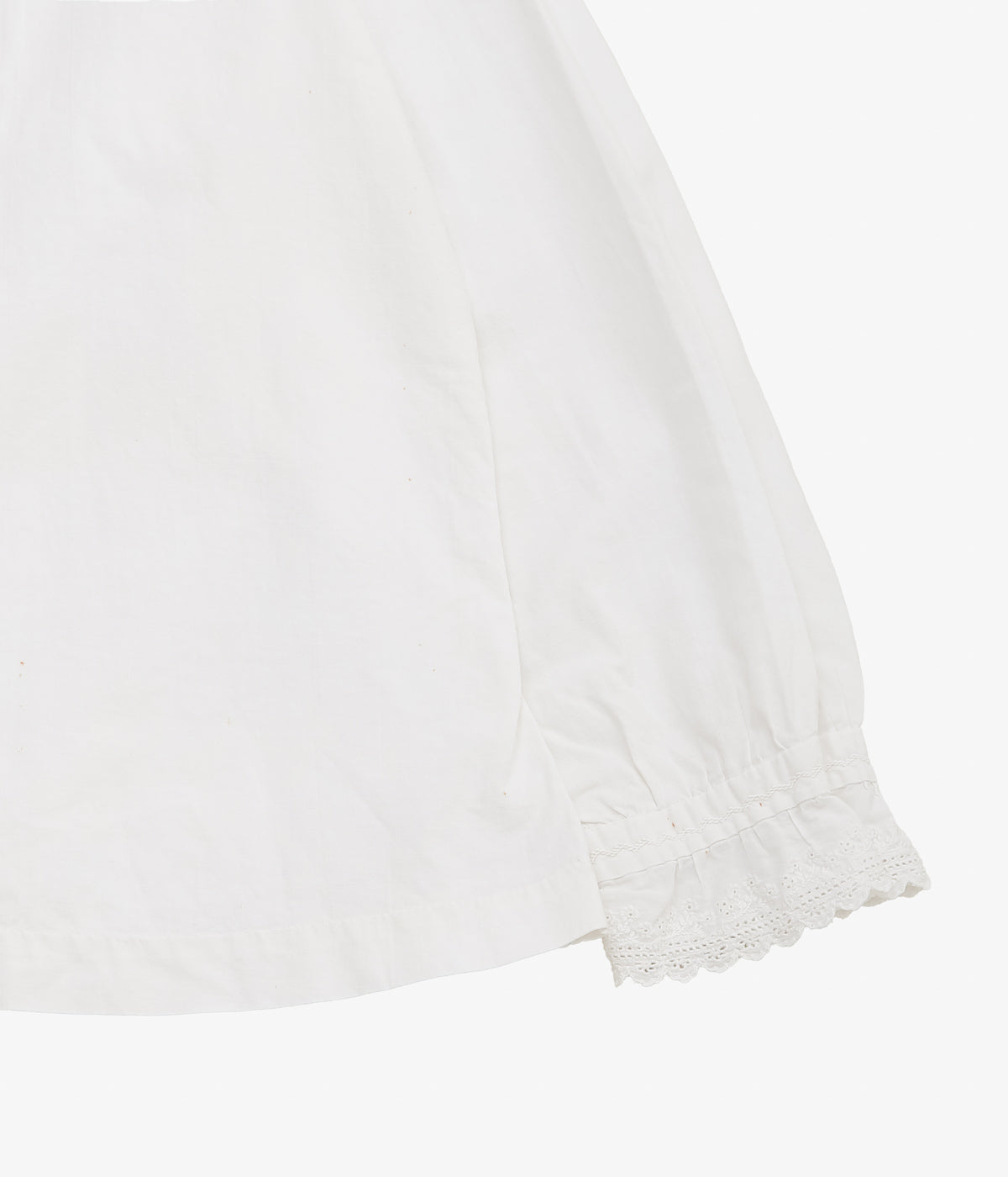 VINTAGE CLOTHING ''40-50's FRENCH VINTAGE BLOUSE'' (WHITE)