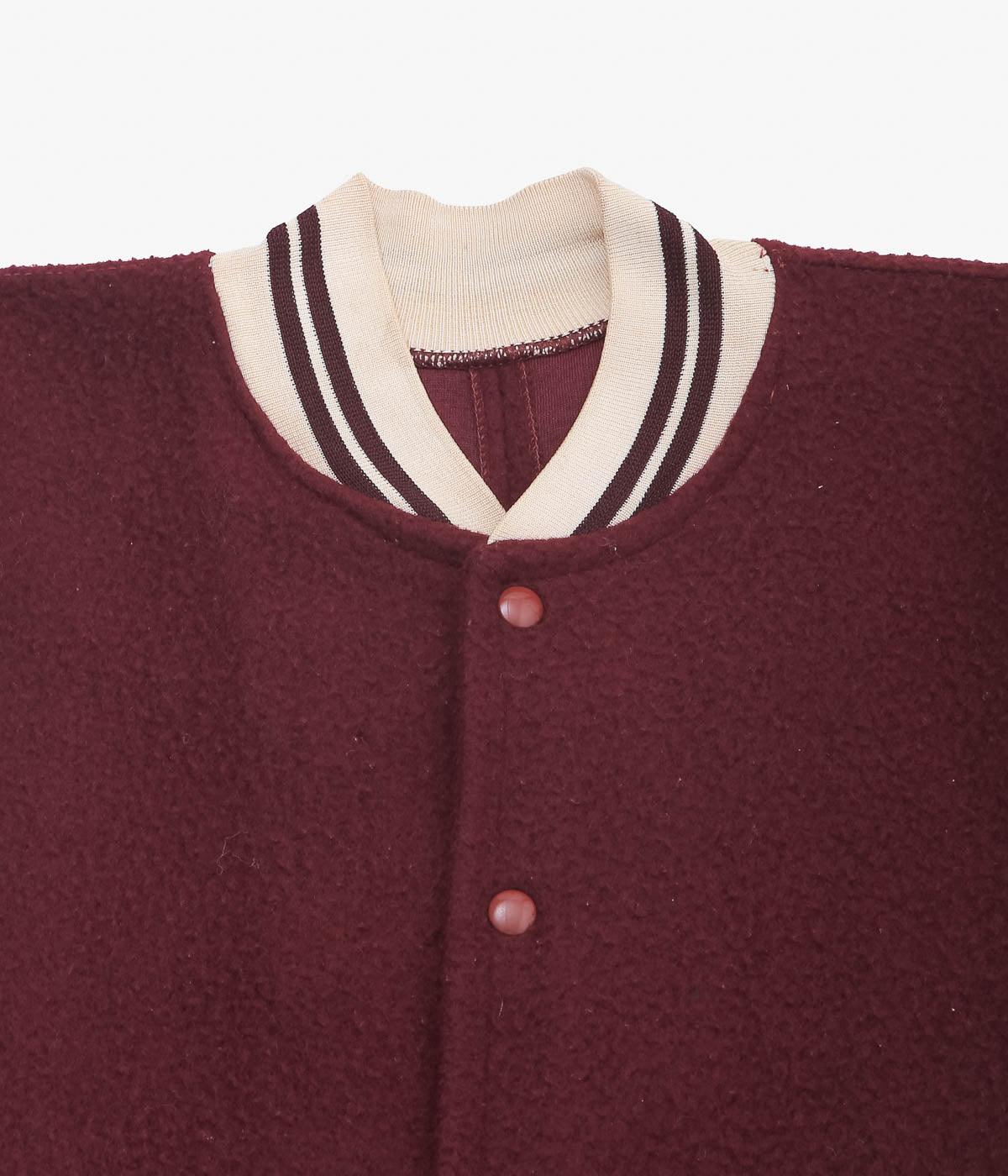 VINTAGE CLOTHING ''50'S RAWLINGS NYLON FREECE STADIUM JACKET'' (BORDEAUX)