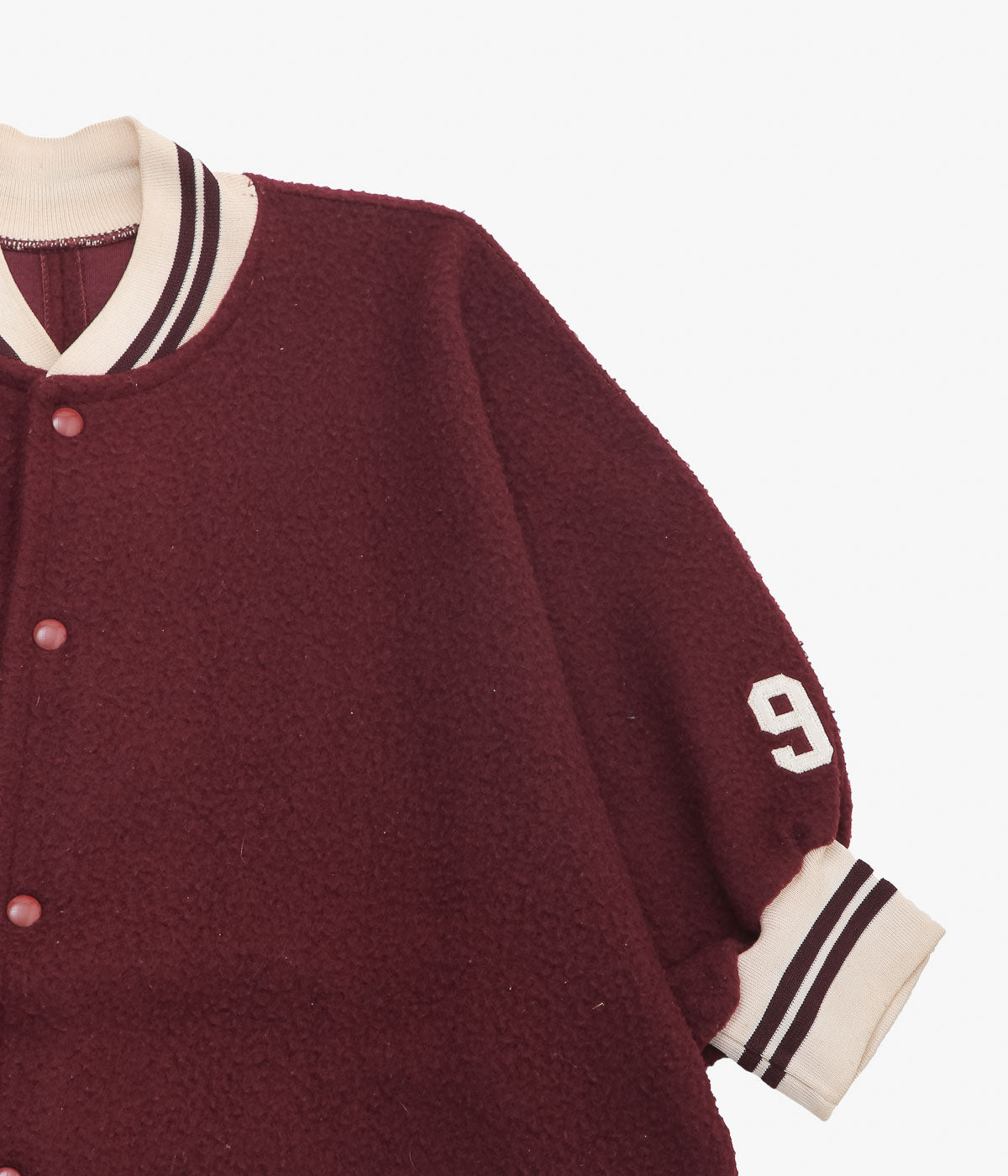 VINTAGE CLOTHING ''50'S RAWLINGS NYLON FREECE STADIUM JACKET'' (BORDEAUX)