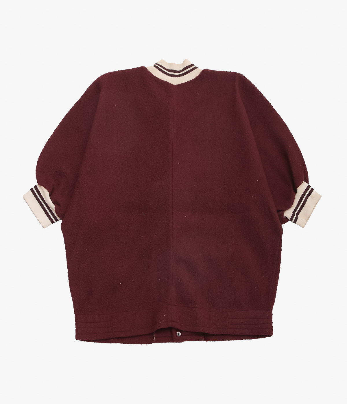 VINTAGE CLOTHING ''50'S RAWLINGS NYLON FREECE STADIUM JACKET'' (BORDEAUX)