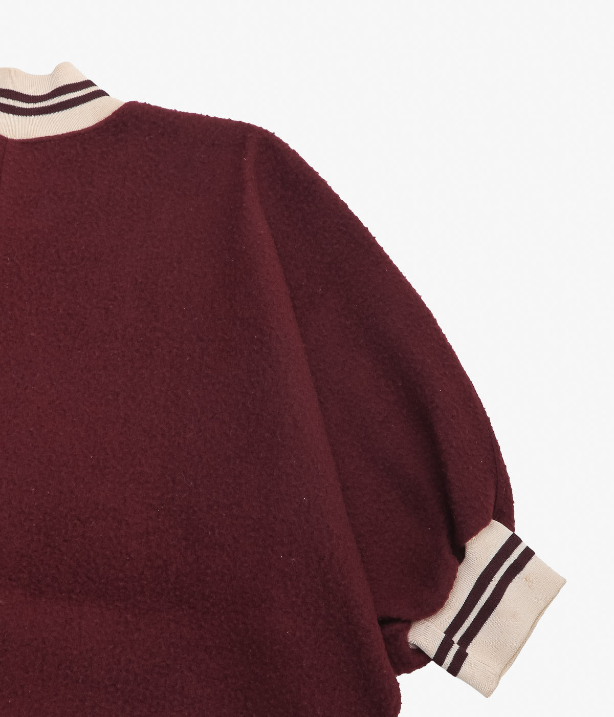 VINTAGE CLOTHING ''50'S RAWLINGS NYLON FREECE STADIUM JACKET'' (BORDEAUX)
