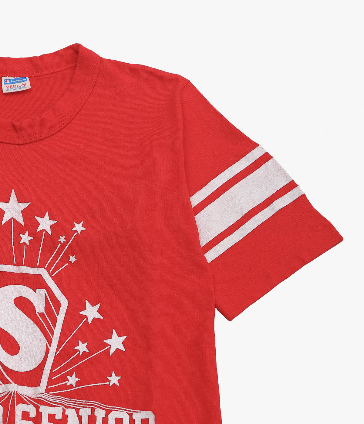 VINTAGE CLOTHING ''70's CHAMPION "SUPER SENIOR" TEE'' (RED)