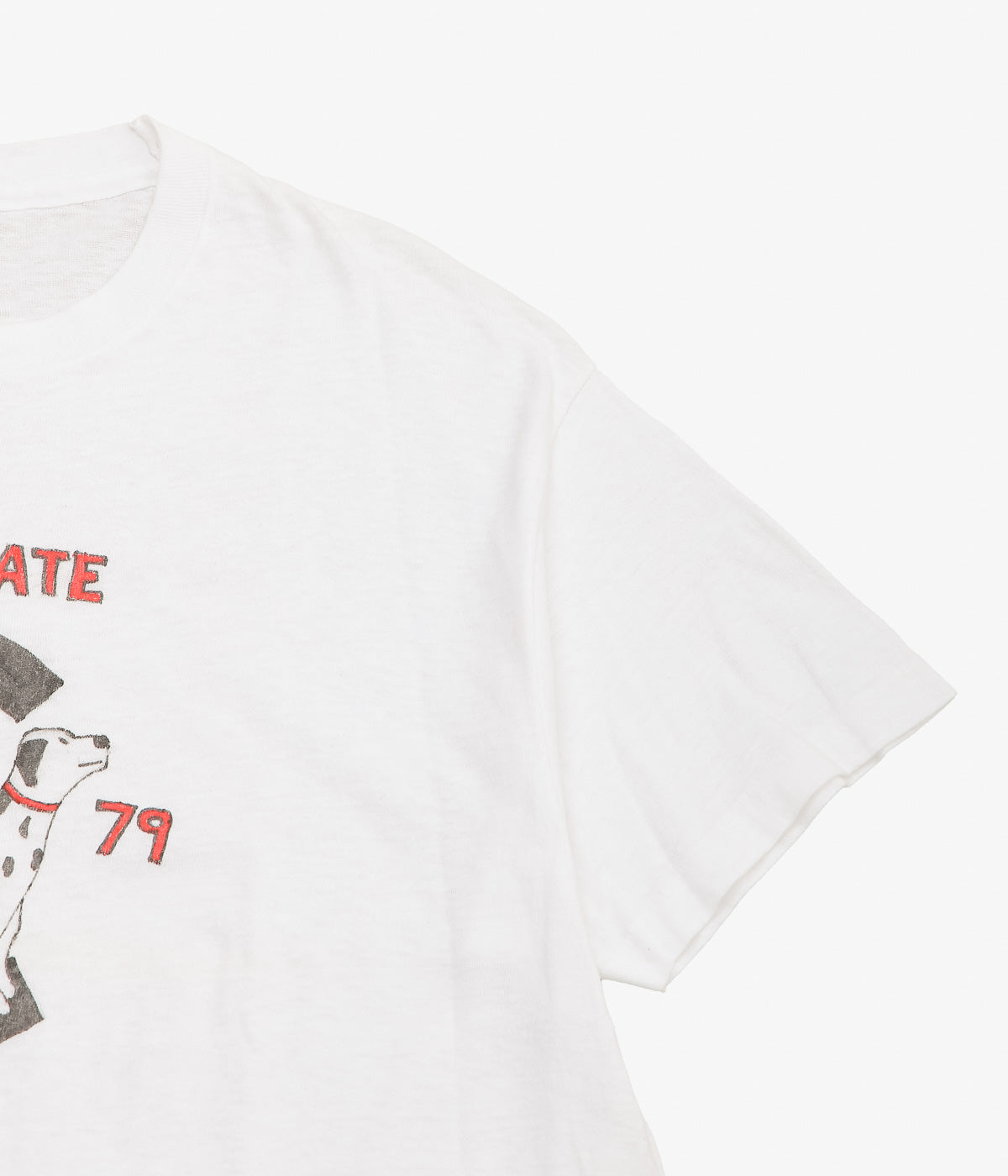 VINTAGE CLOTHING ''70S HANES "OHIO STATE DOG" HAND PAINT TSHIRTS'' (WHITE)