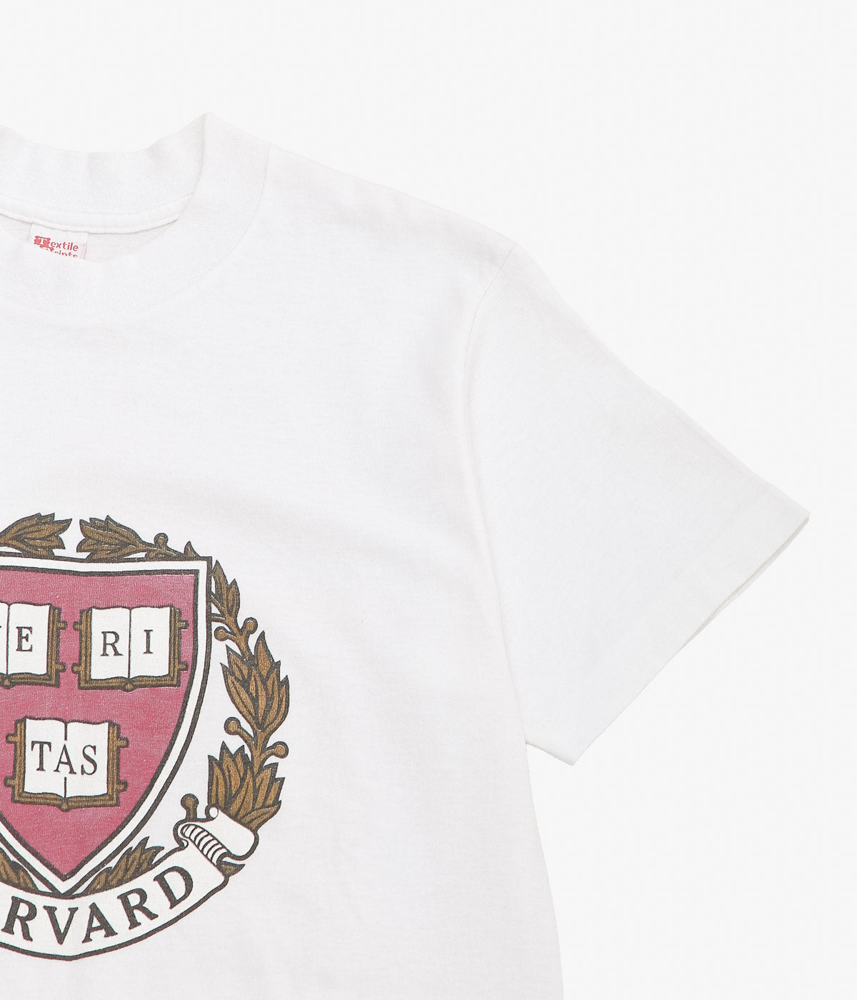 VINTAGE CLOTHING''80'S TEXTILE PRINTS “VERITAS”''(WHITE)