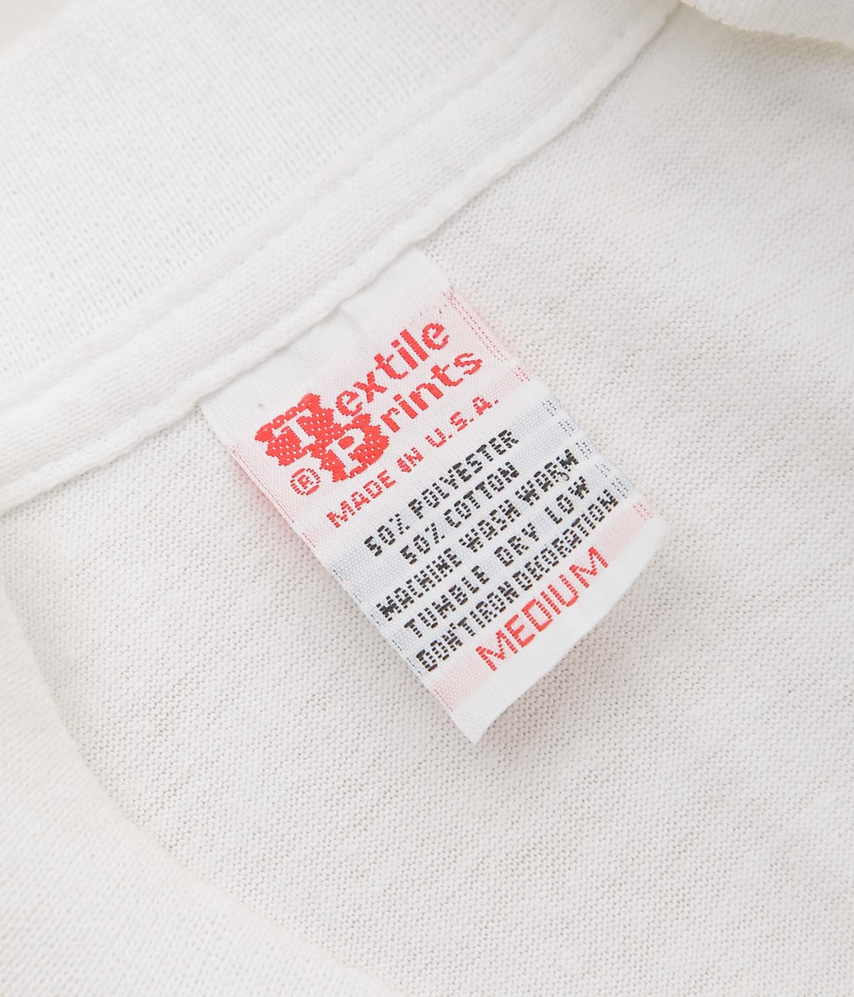 VINTAGE CLOTHING''80'S TEXTILE PRINTS “VERITAS”''(WHITE)