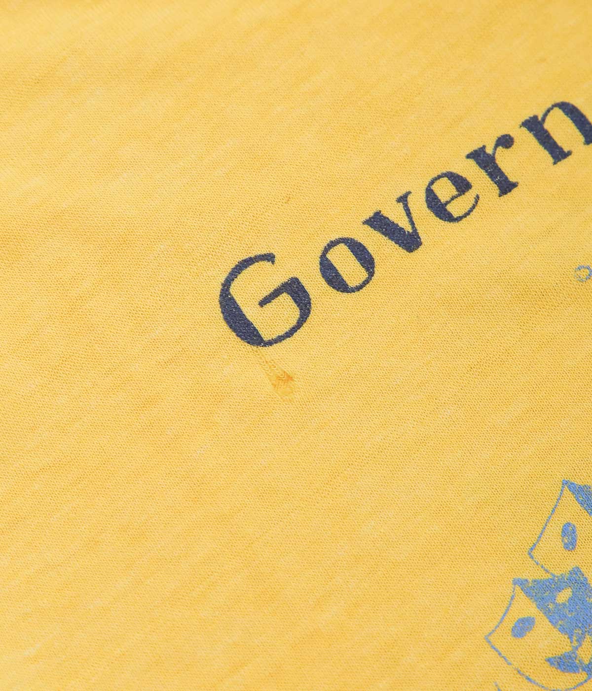 VINTAGE CLOTHING ''80S "GOVERNOR'S SCHOOL WEST 1982" TSHIRTS'' (YELLOW)
