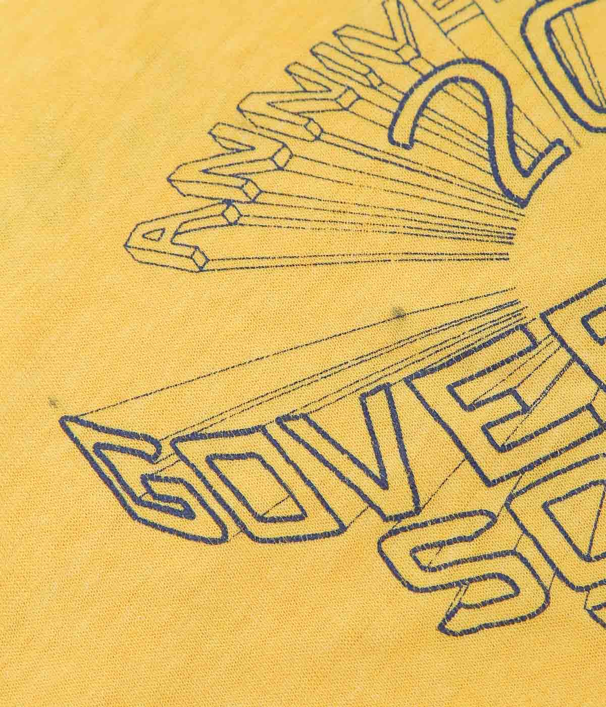 VINTAGE CLOTHING ''80S "GOVERNOR'S SCHOOL WEST 1982" TSHIRTS'' (YELLOW)