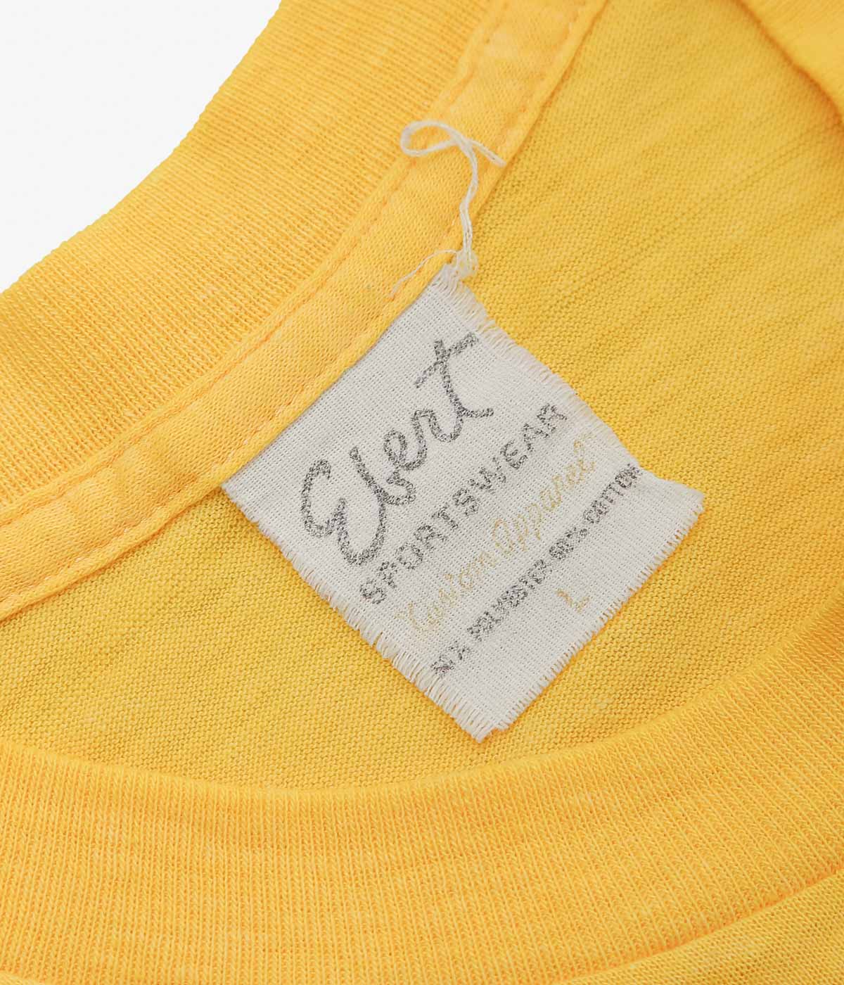 VINTAGE CLOTHING ''80S "GOVERNOR'S SCHOOL WEST 1982" TSHIRTS'' (YELLOW)