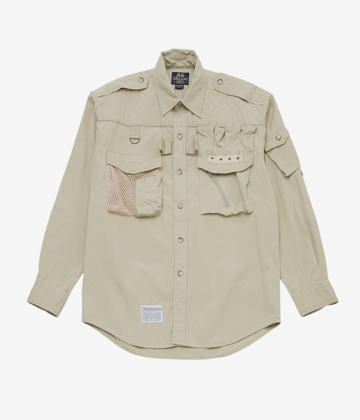 美品　90s Willis& ハイキング サファリシャツ　ビンテージ VINTAGE CLOTHING ''90's WILLIS&GEIGER SAFARI SAFARI BUSH SHIRT