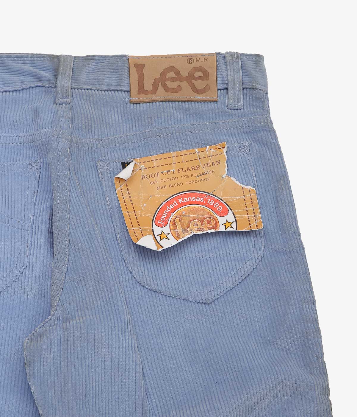 VINTAGE CLOTHING '' DEADSTOCK 70-80's LEE FLARE COURDUROY 42 TALON ''(SAX)