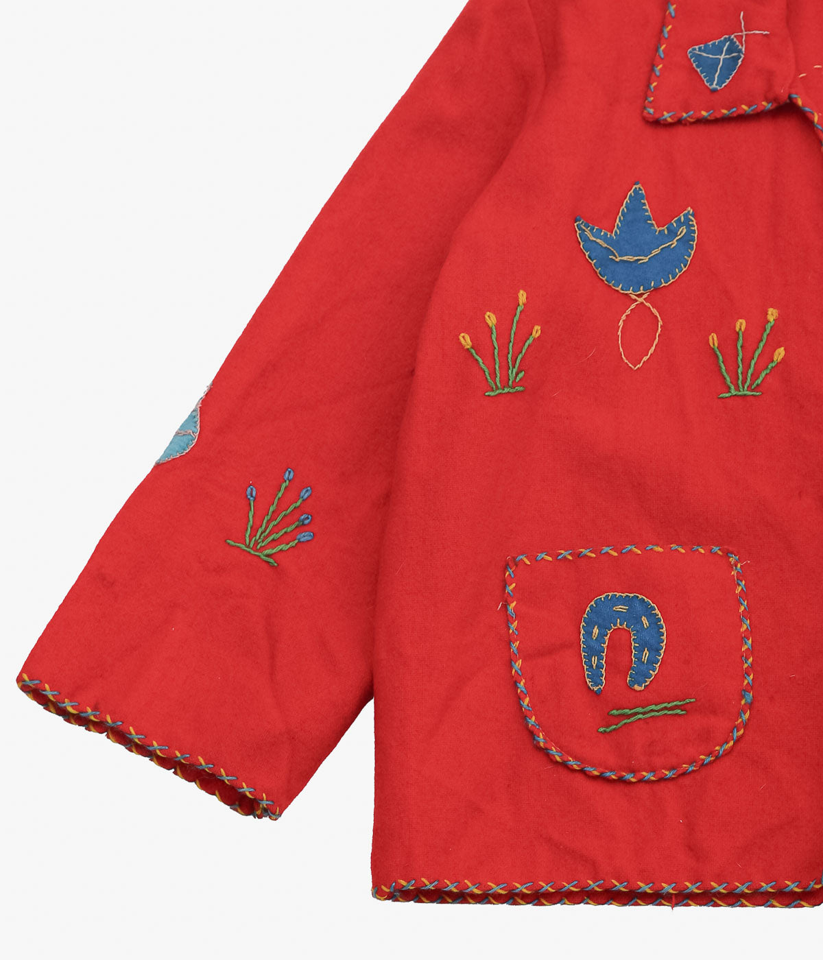 VINTAGE CLOTHING ''VINTAGE MEXICAN JACKET KID'S'' (RED)