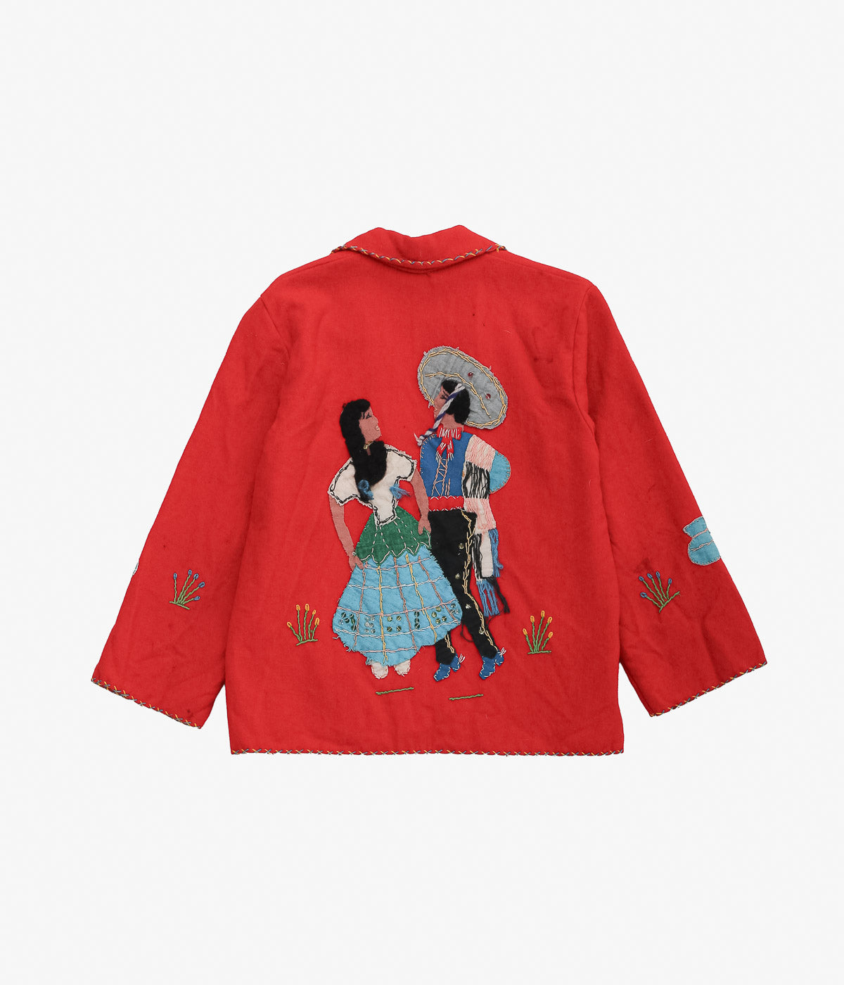 VINTAGE CLOTHING ''VINTAGE MEXICAN JACKET KID'S'' (RED)