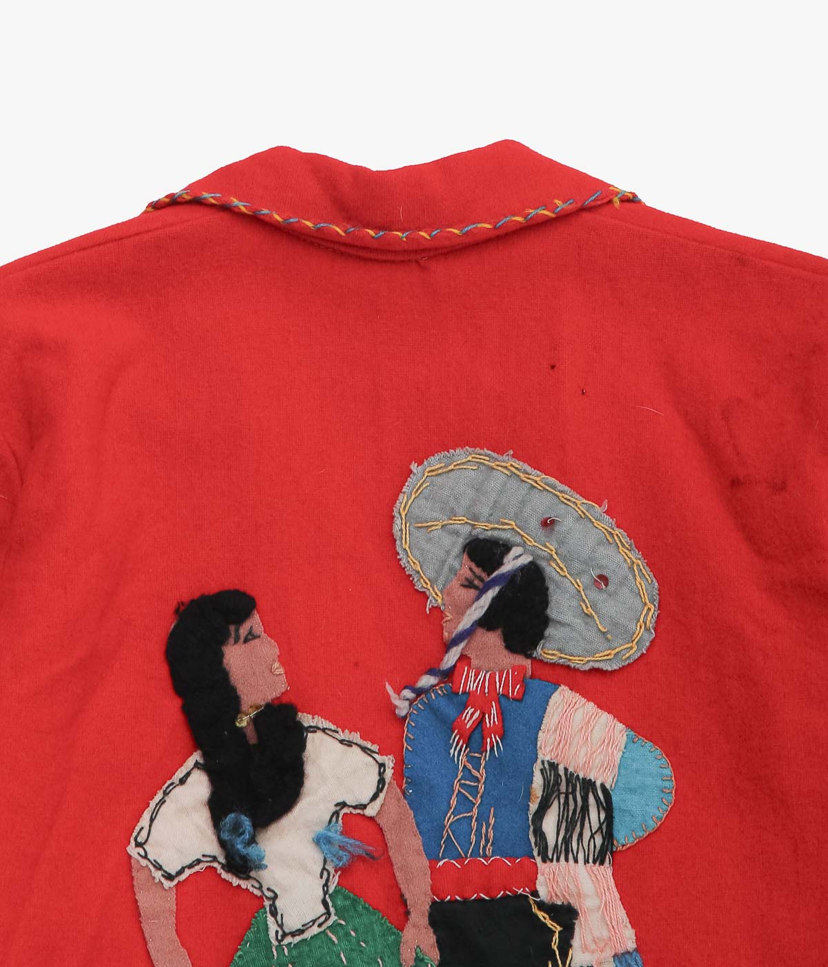 VINTAGE CLOTHING ''VINTAGE MEXICAN JACKET KID'S'' (RED)