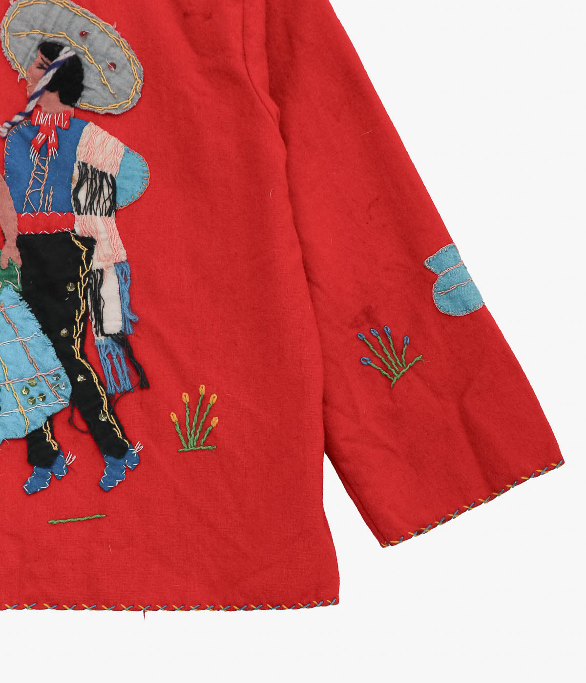 VINTAGE CLOTHING ''VINTAGE MEXICAN JACKET KID'S'' (RED)