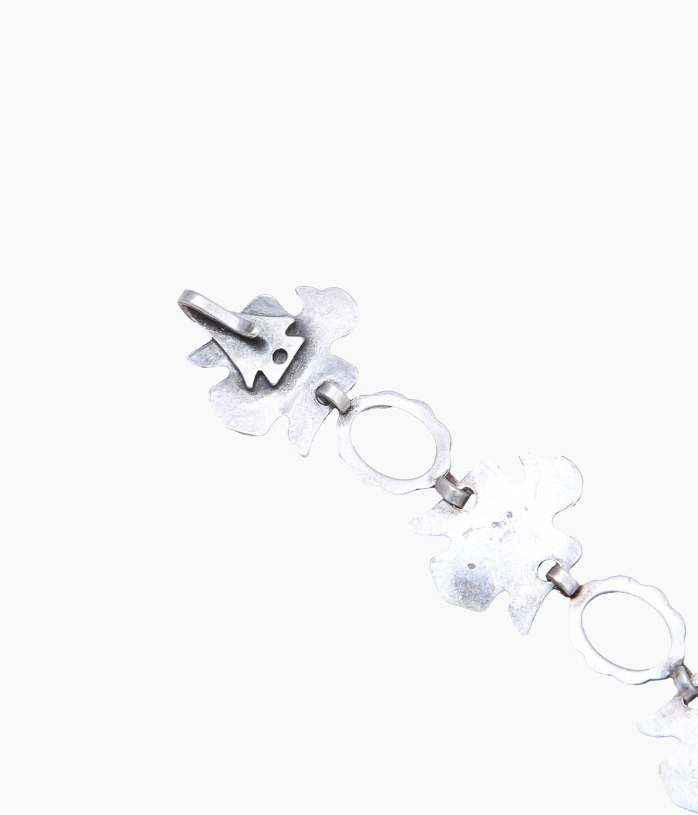 VINTAGE JEWELRY ''40-50'S 6 THNDERBIRD BRACELET⓶ ''(SILVER)