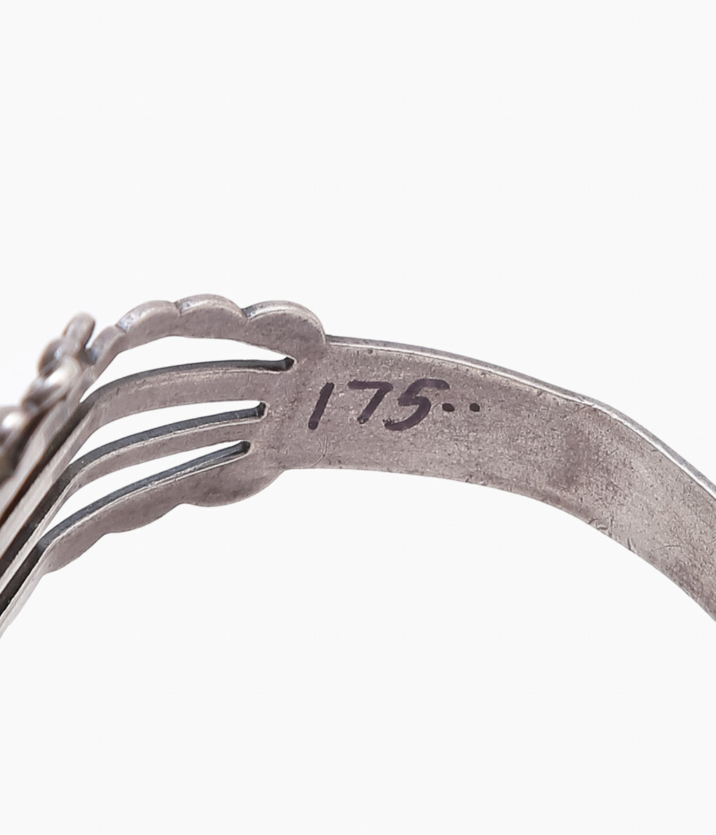 VINTAGE JEWELRY ''60 'S TRADING POST DOMED BRACELET ⓸ ''(SILVER)