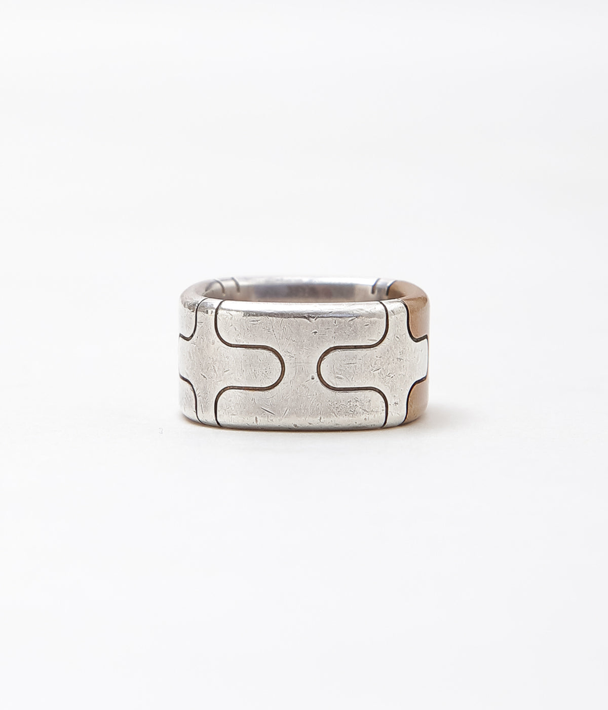 VINTAGE JEWELRY ''HERMES HERCULES BRONZE RING 52 9'' (ASSO)