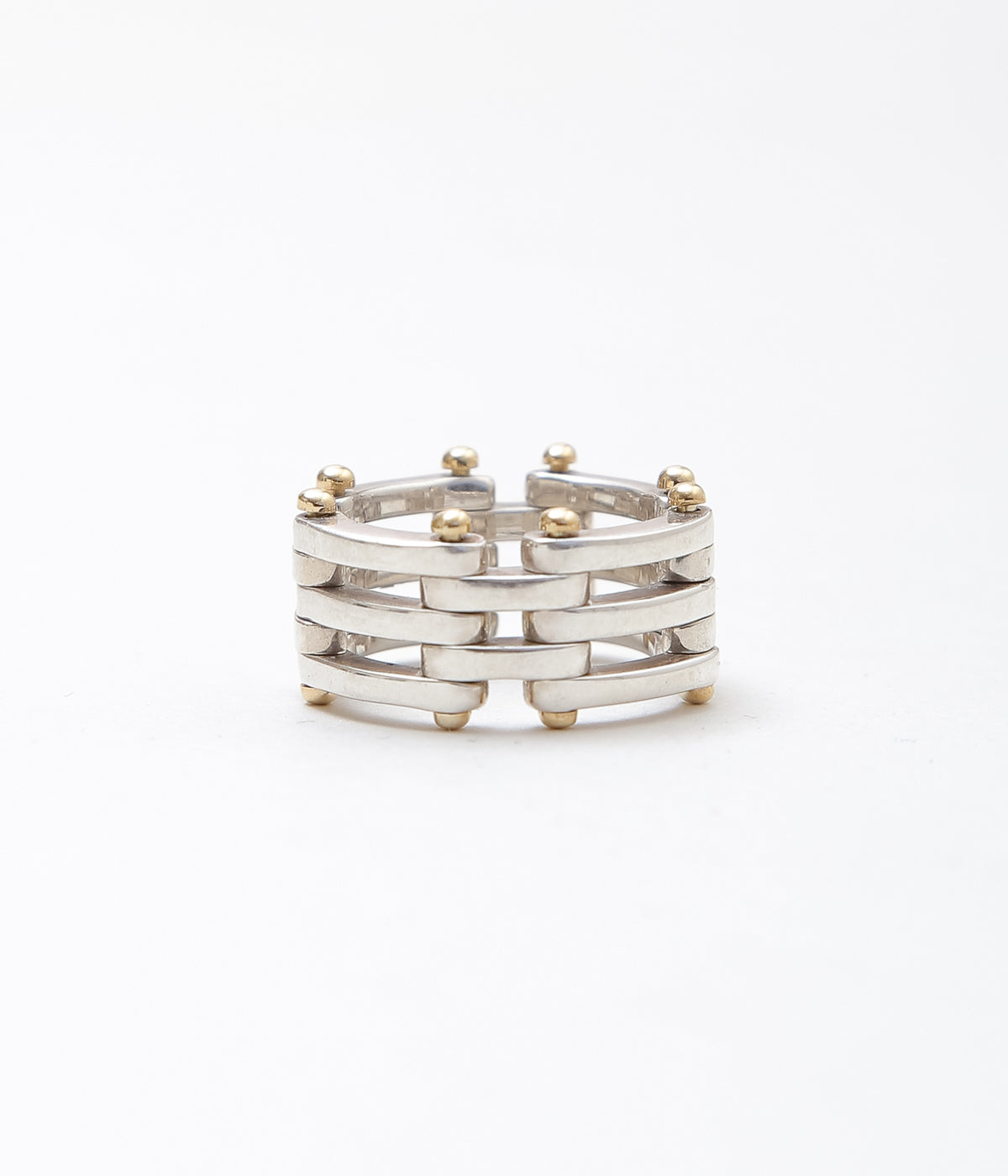 VINTAGE JEWELRY '' TIFFANY&CO. GATE LINK RING750'' (ASSO)