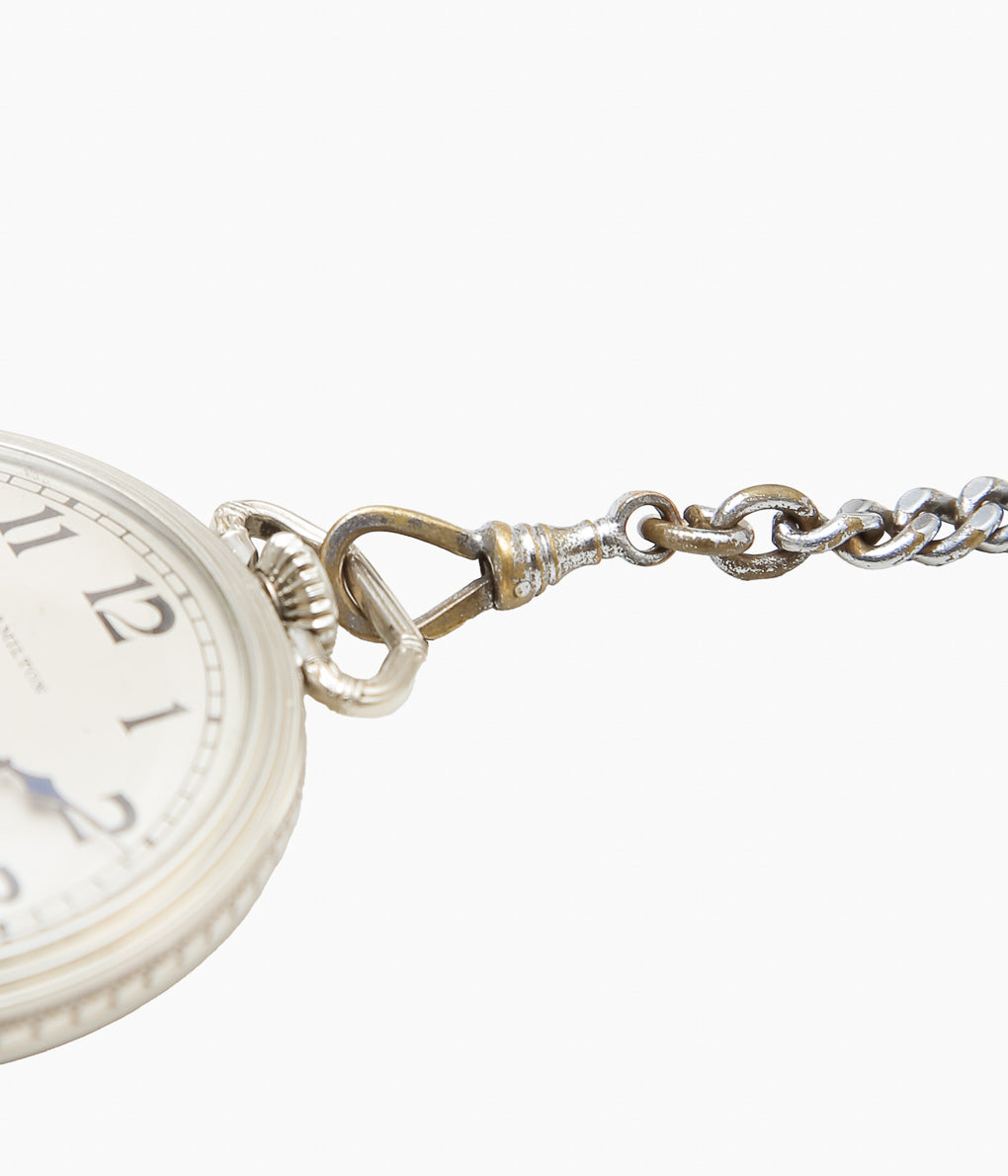 VINTAGE WATCH''HAMILTON(POCKET WATCH)'' (SILVER)
