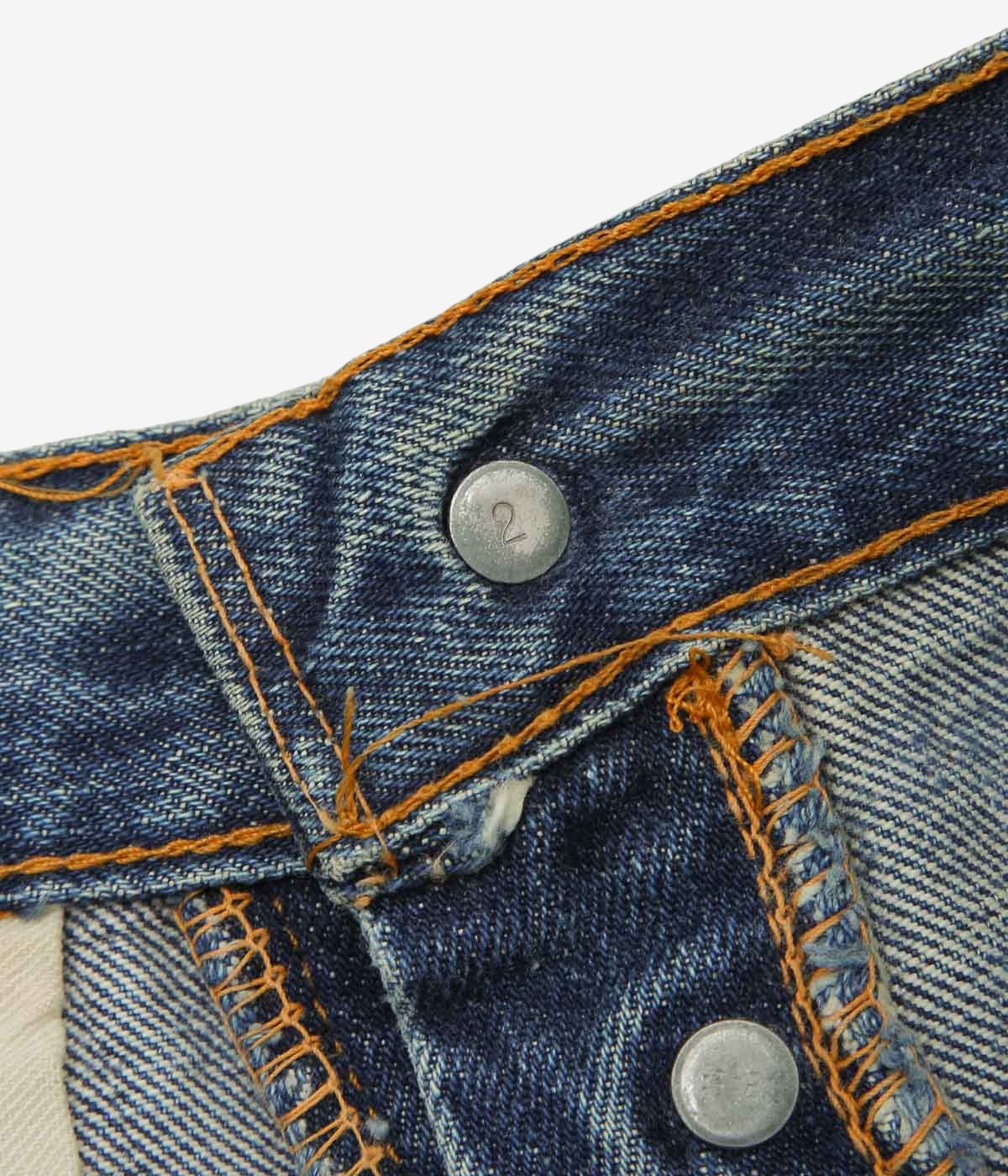 VINTAGE DENIM ''70's LEVI'S 501 HIPPIE'' (INDIGO)(W33)