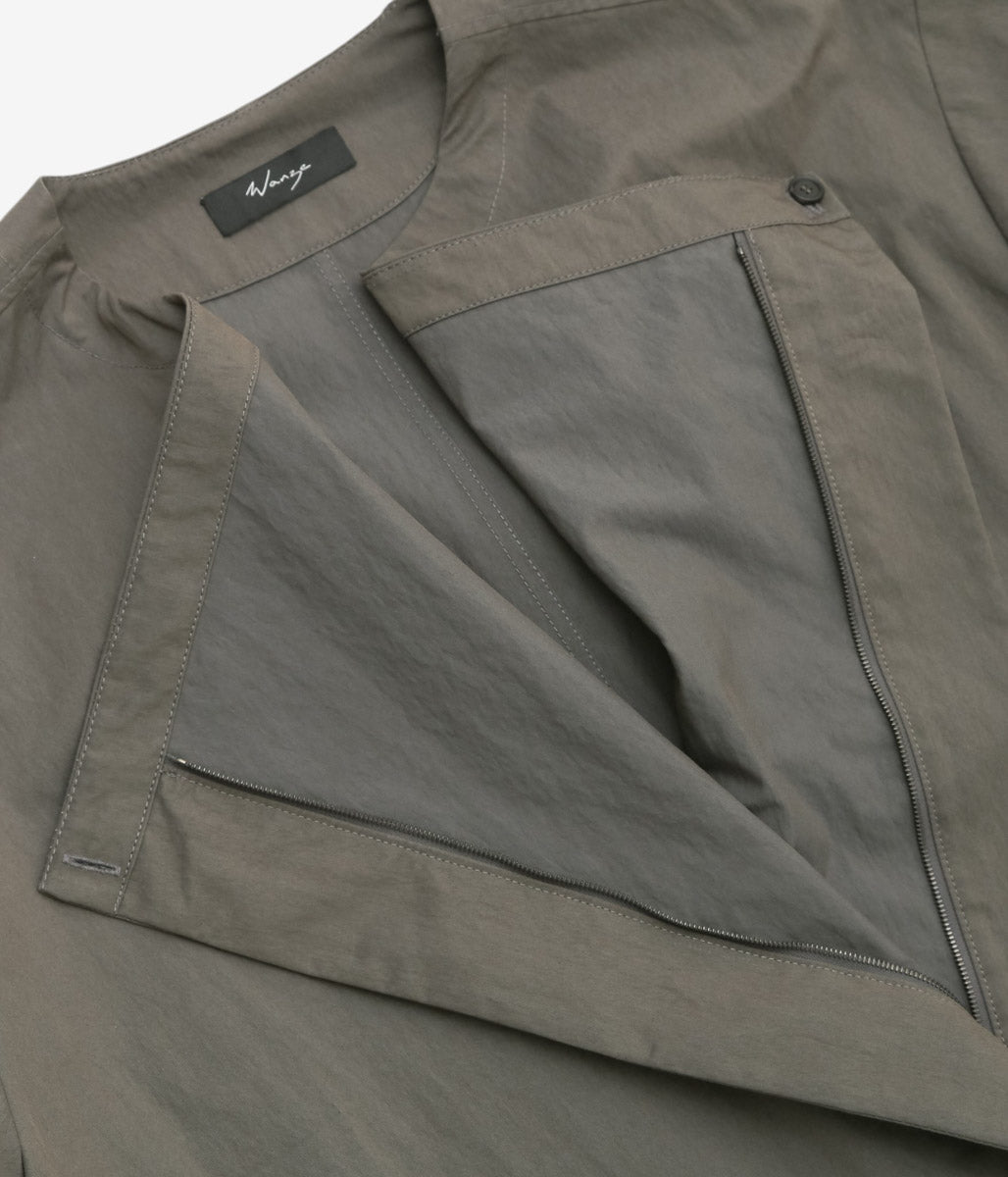 WANZE ''COLLARLESS FIELD JACKET '' (IRON)