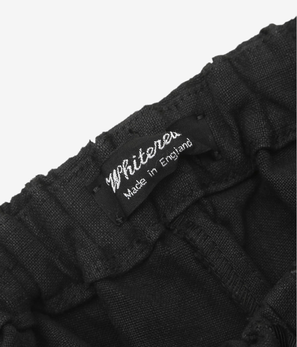 WHITEREAD ''PINTUCK TROUSERS'' (EBONY LINEN)