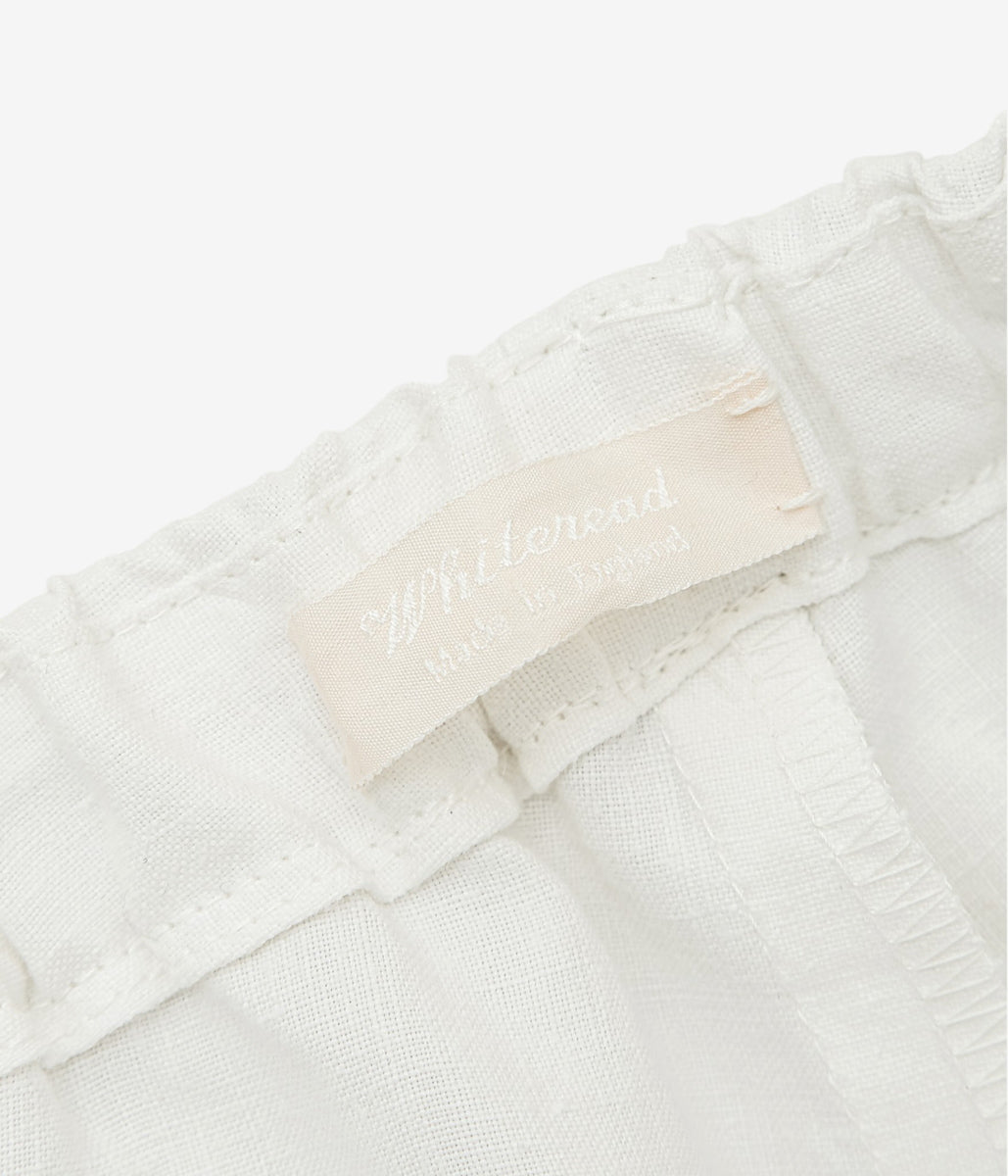 WHITEREAD ''PINTUCK TROUSERS'' (NATURAL LINEN)