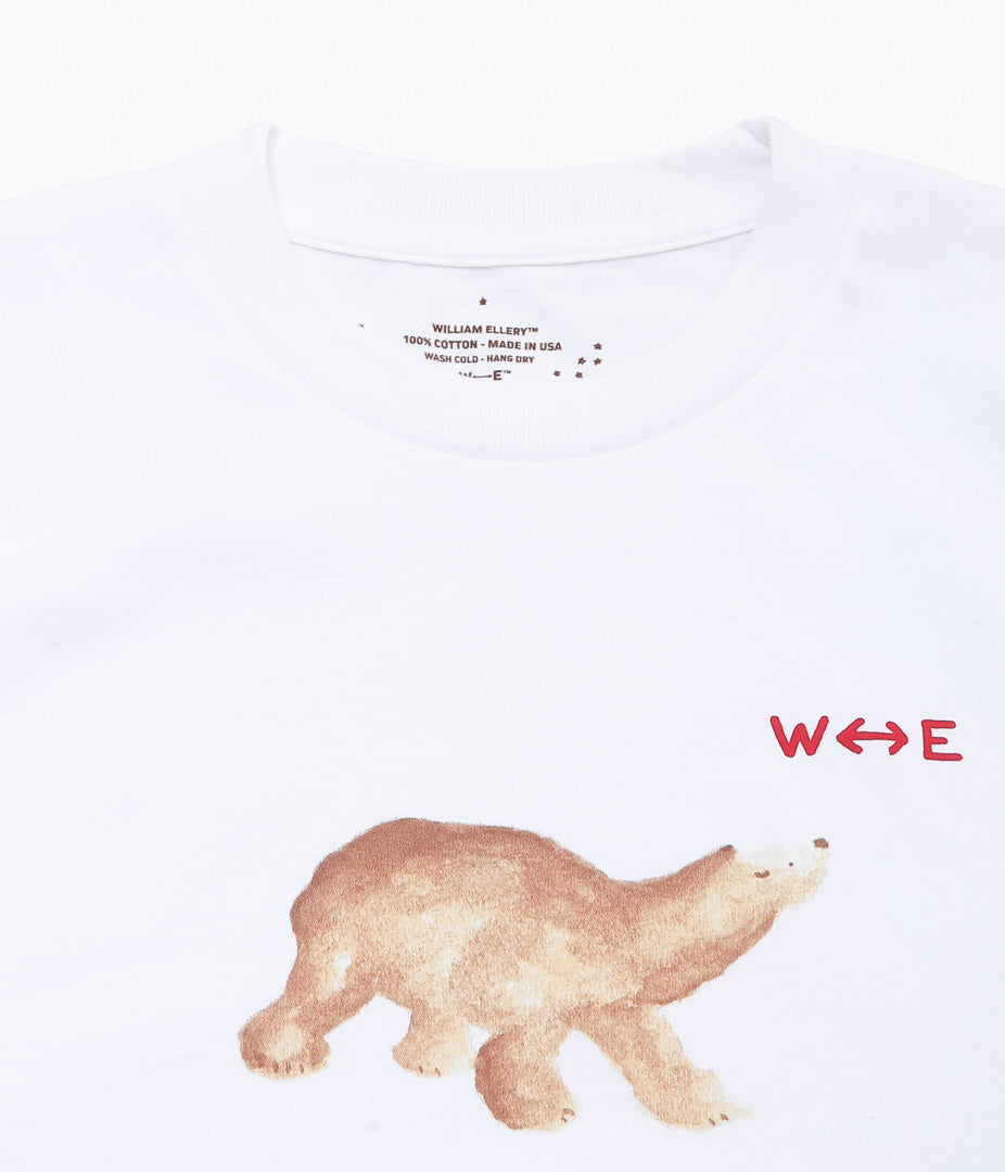 WILLIAM ELLERY ''ARCTIC BEAR TEE'' (WHITE)