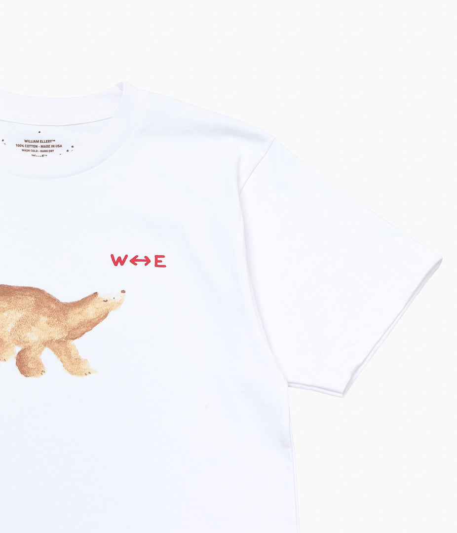 WILLIAM ELLERY ''ARCTIC BEAR TEE'' (WHITE)