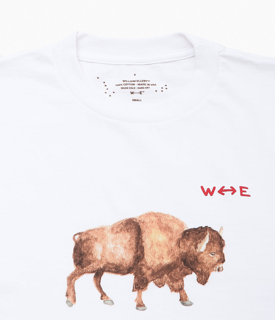WILLIAM ELLERY ''ARCTIC BUFFALO TEE'' (WHITE)