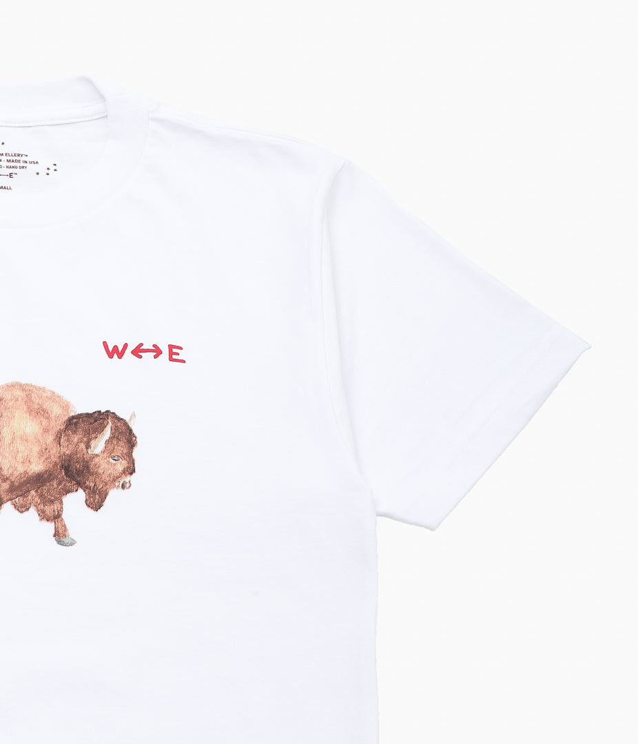 WILLIAM ELLERY ''ARCTIC BUFFALO TEE'' (WHITE)
