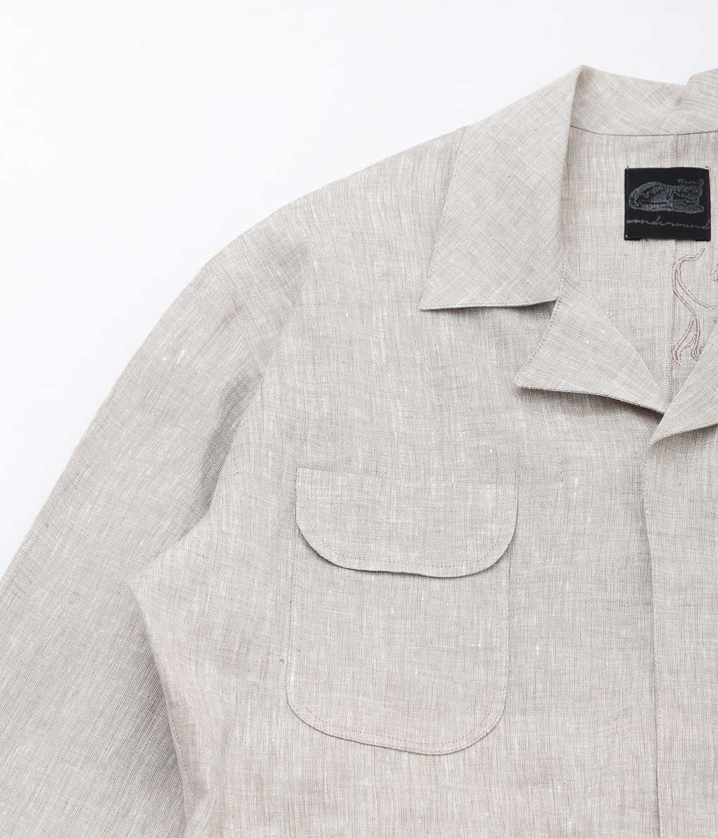 WONDEROUND ''WORKSUIT W/EMBROIDERY'' (STONE/LINEN)