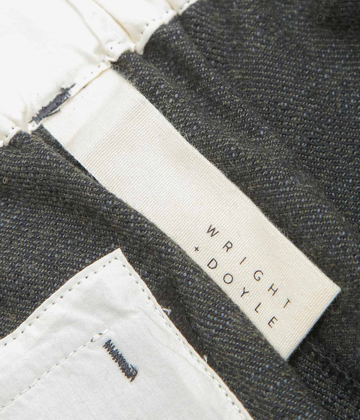 WRIGHT+DOYLE ''WILHELM TROUSERS'' (ALGA GREEN)