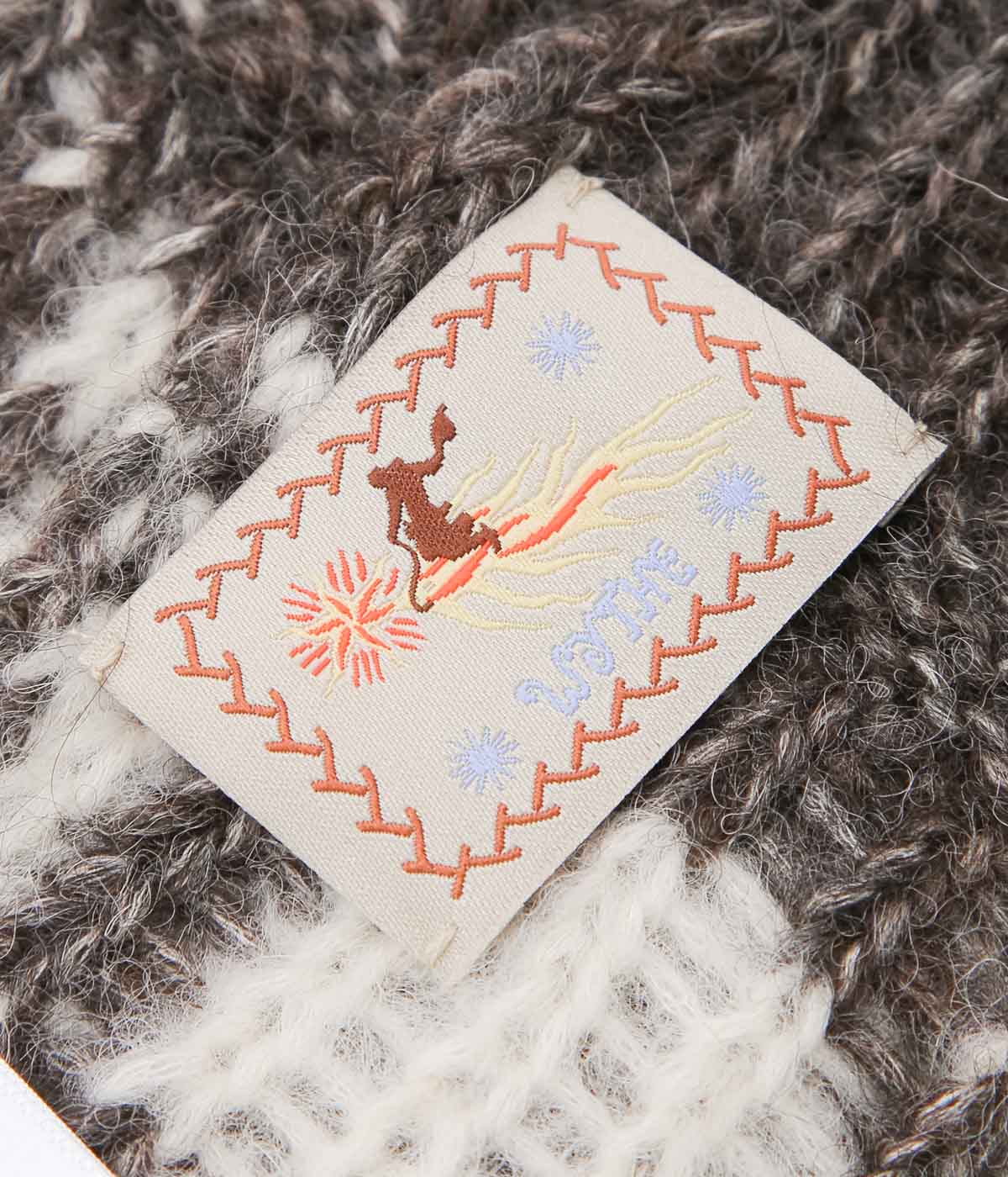 WYTHE ''ALPACA HORSESHOE BEANIE'' (CHARCOAL)