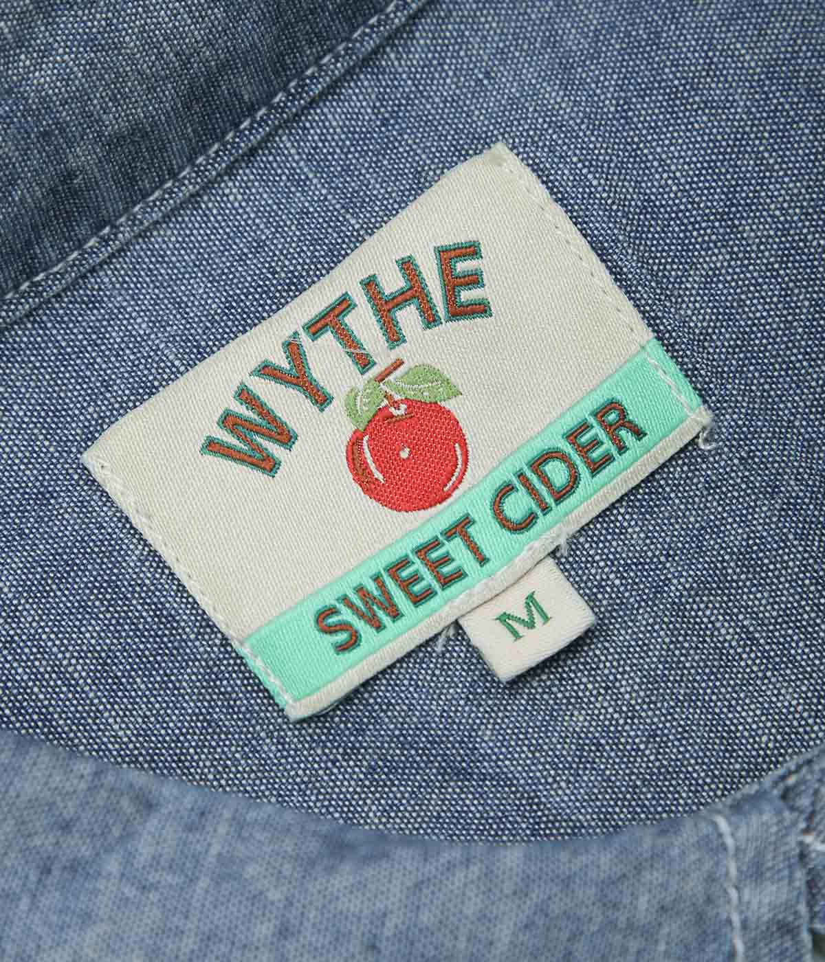 WYTHE "EMBROIDERED CHAMBRAY WORKSHIRT" (RINSED INDIGO)