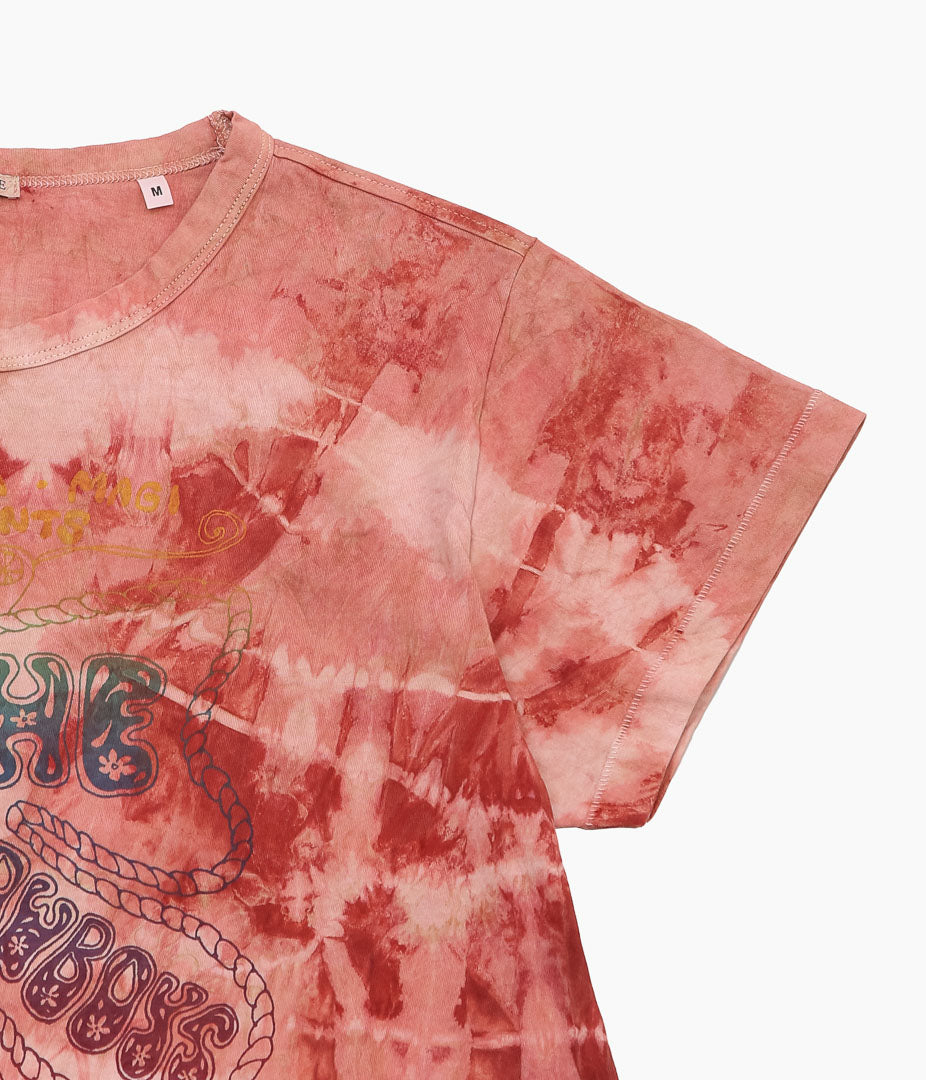 WYTHE ''SHIBORI TIE-DYE CONCERT T-SHIRT'' (MADDER)