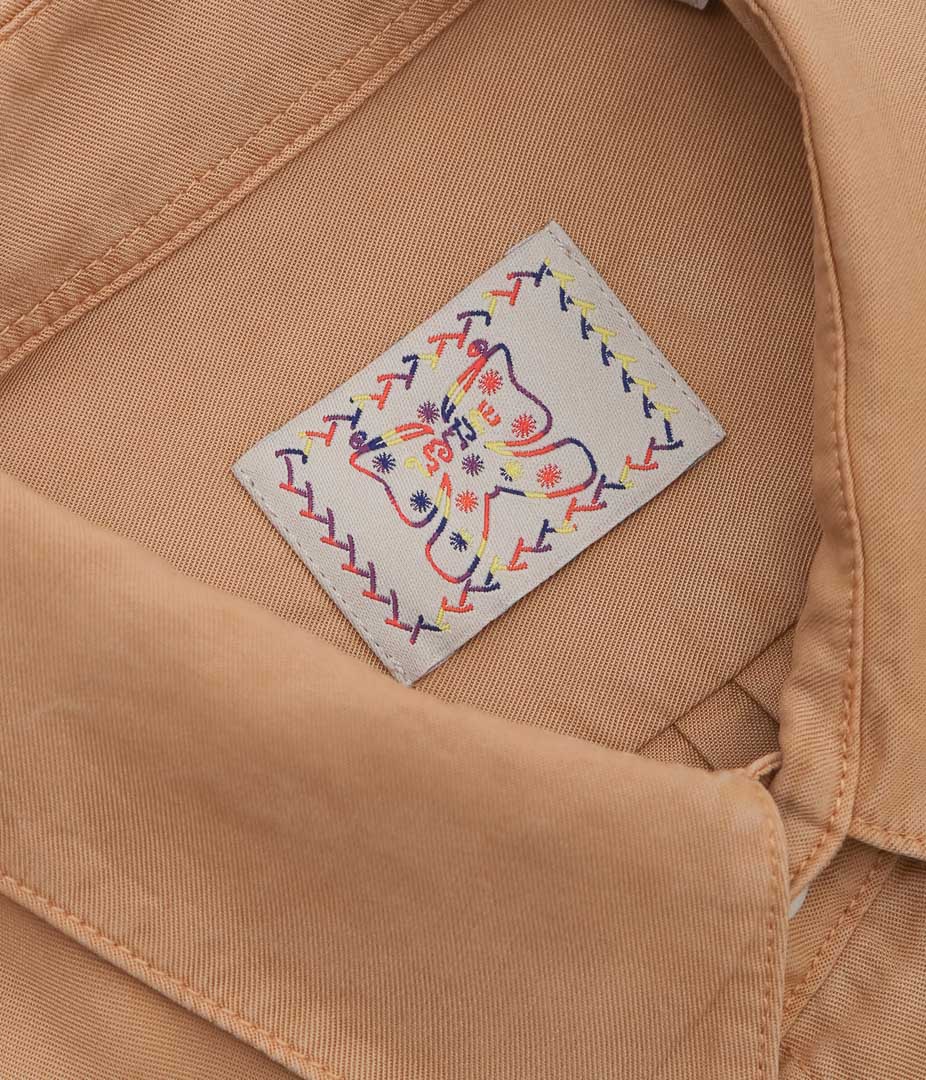 WYTHE ''TENCEL GABARDINE PEARLSNAP SHIRTS'' (APRICOT)