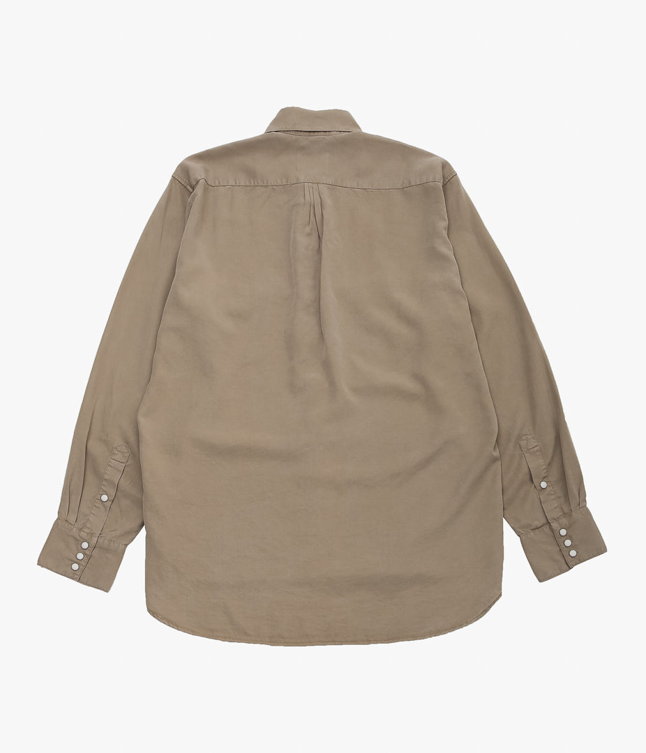 WYTHE ''TENCEL GABARDINE PEARLSNAP SHIRTS'' (CAMP KHAKI)