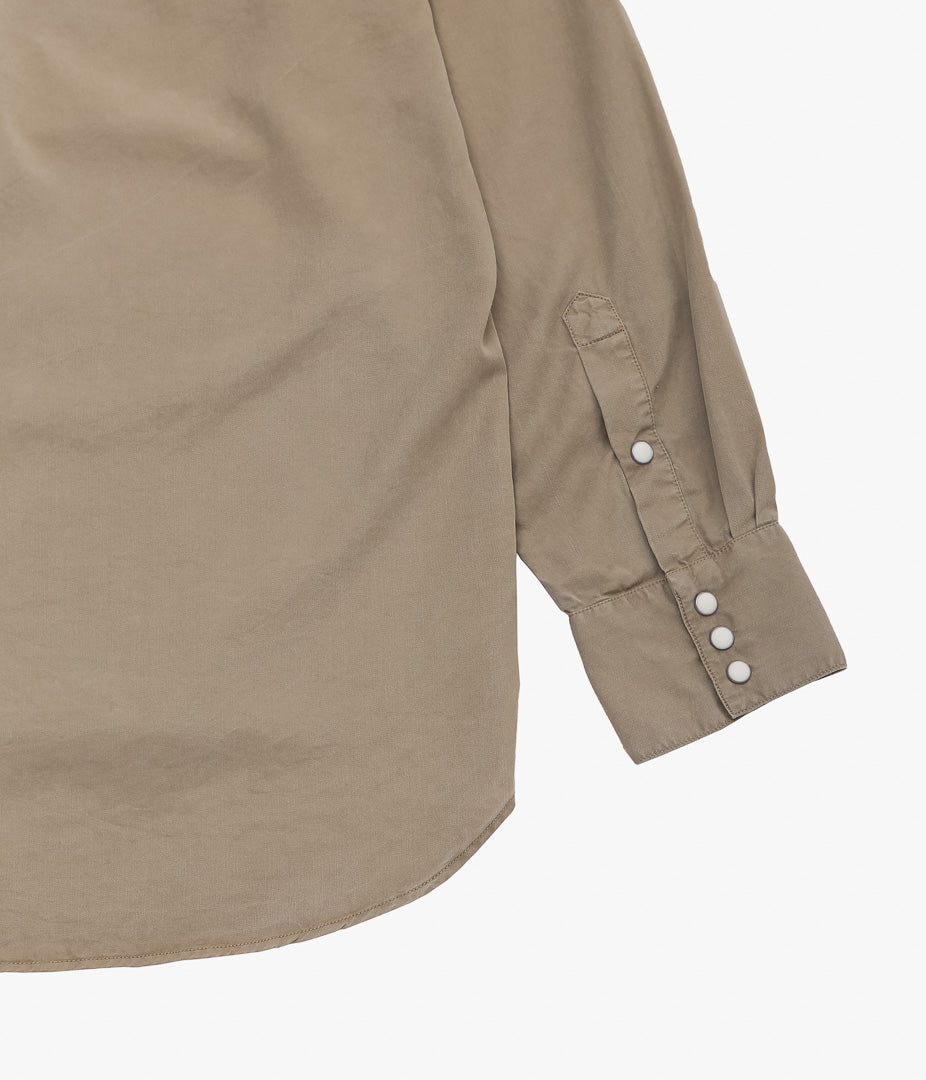WYTHE ''TENCEL GABARDINE PEARLSNAP SHIRTS'' (CAMP KHAKI)