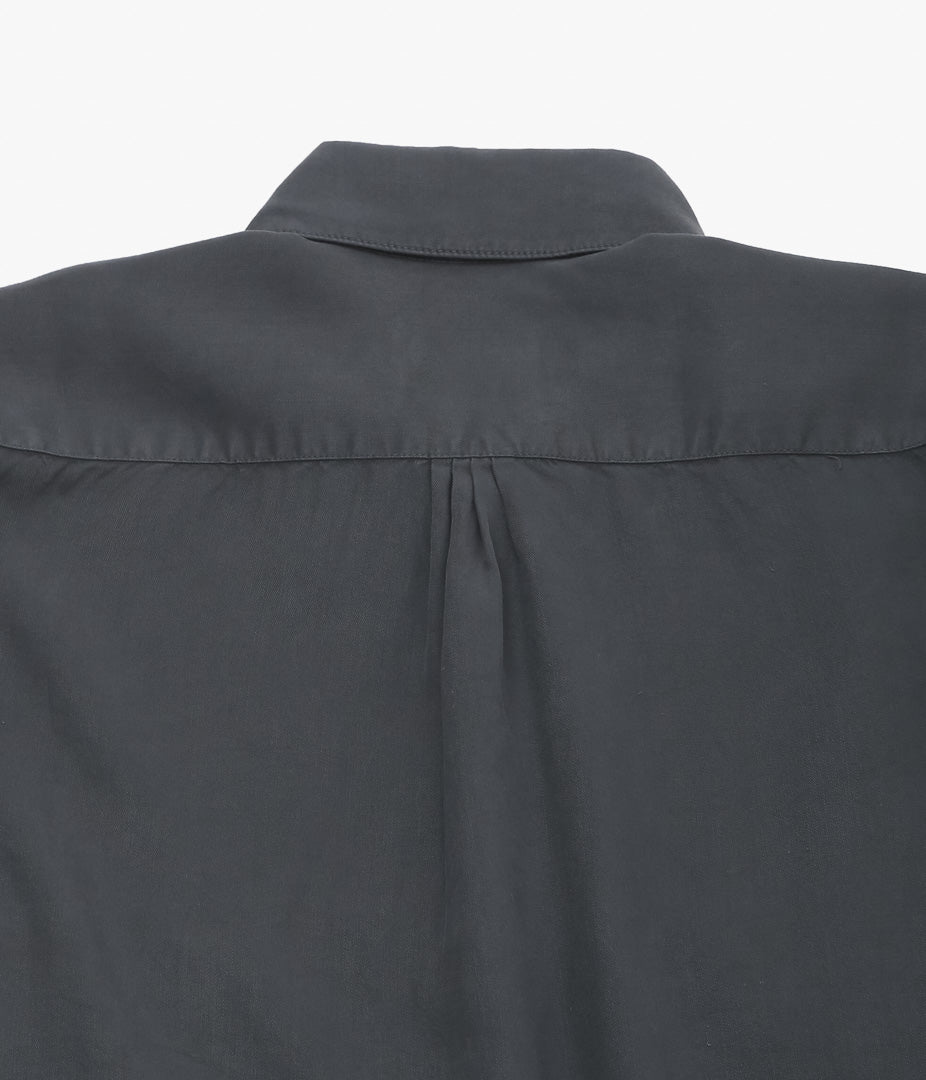 WYTHE ''TENCEL GABARDINE PEARLSNAP SHIRTS''(FADED BLACK)