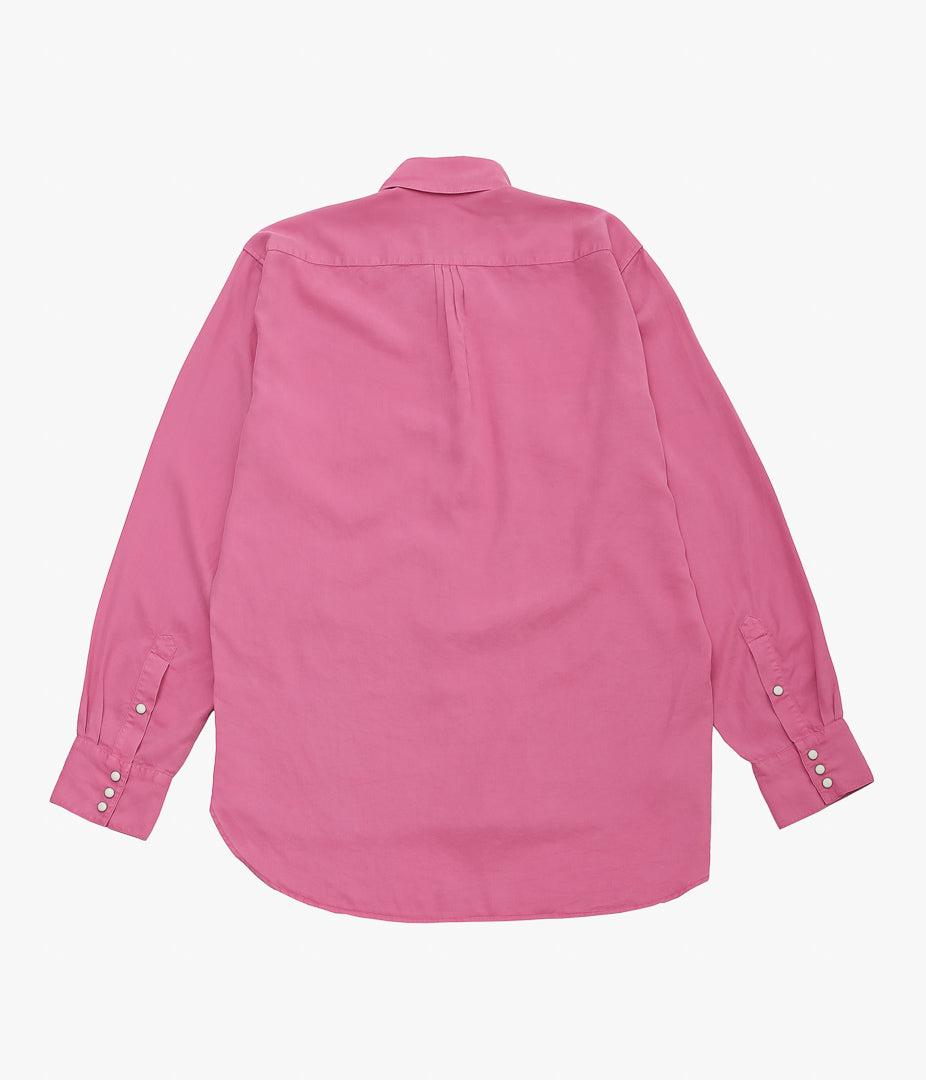 WYTHE ''TENCEL GABARDINE PEARLSNAP SHIRTS''(FRAMINGO)
