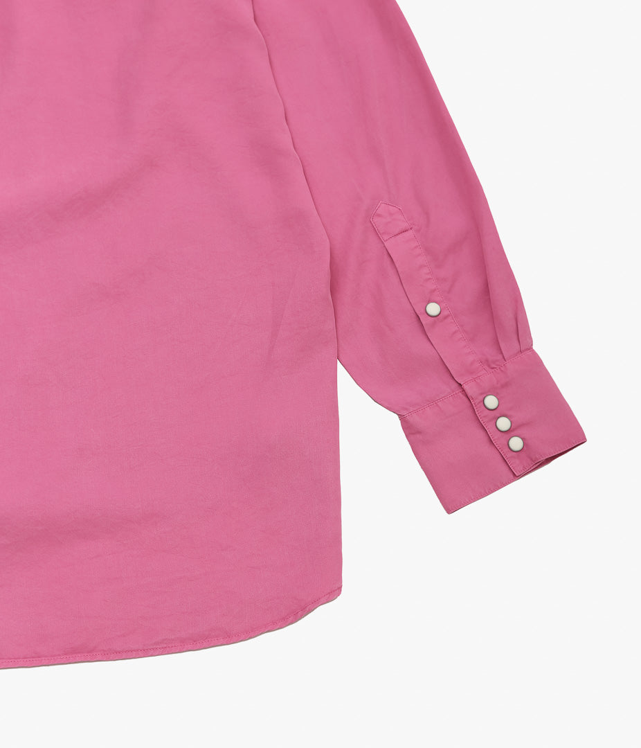WYTHE ''TENCEL GABARDINE PEARLSNAP SHIRTS''(FRAMINGO)