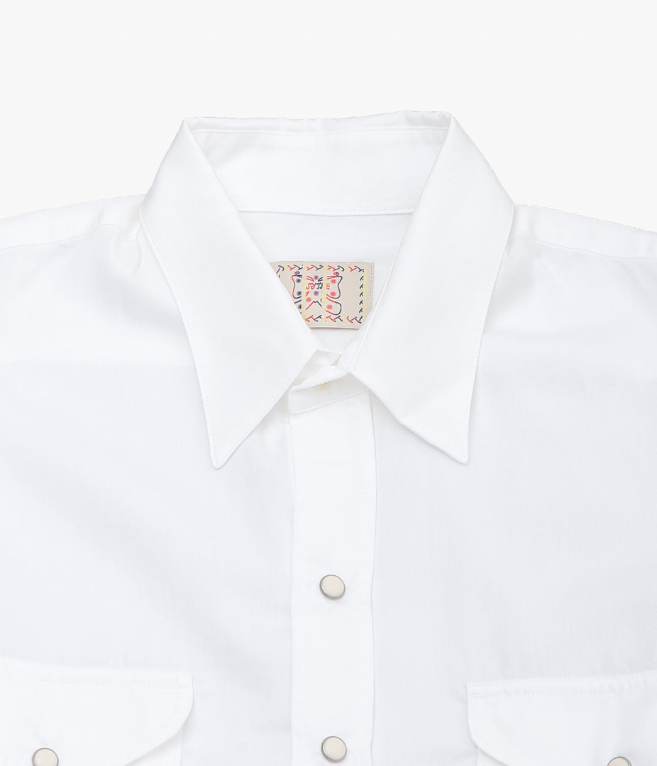 WYTHE ''TENCEL GABARDINE PEARLSNAP SHIRTS'' (NATURAL)