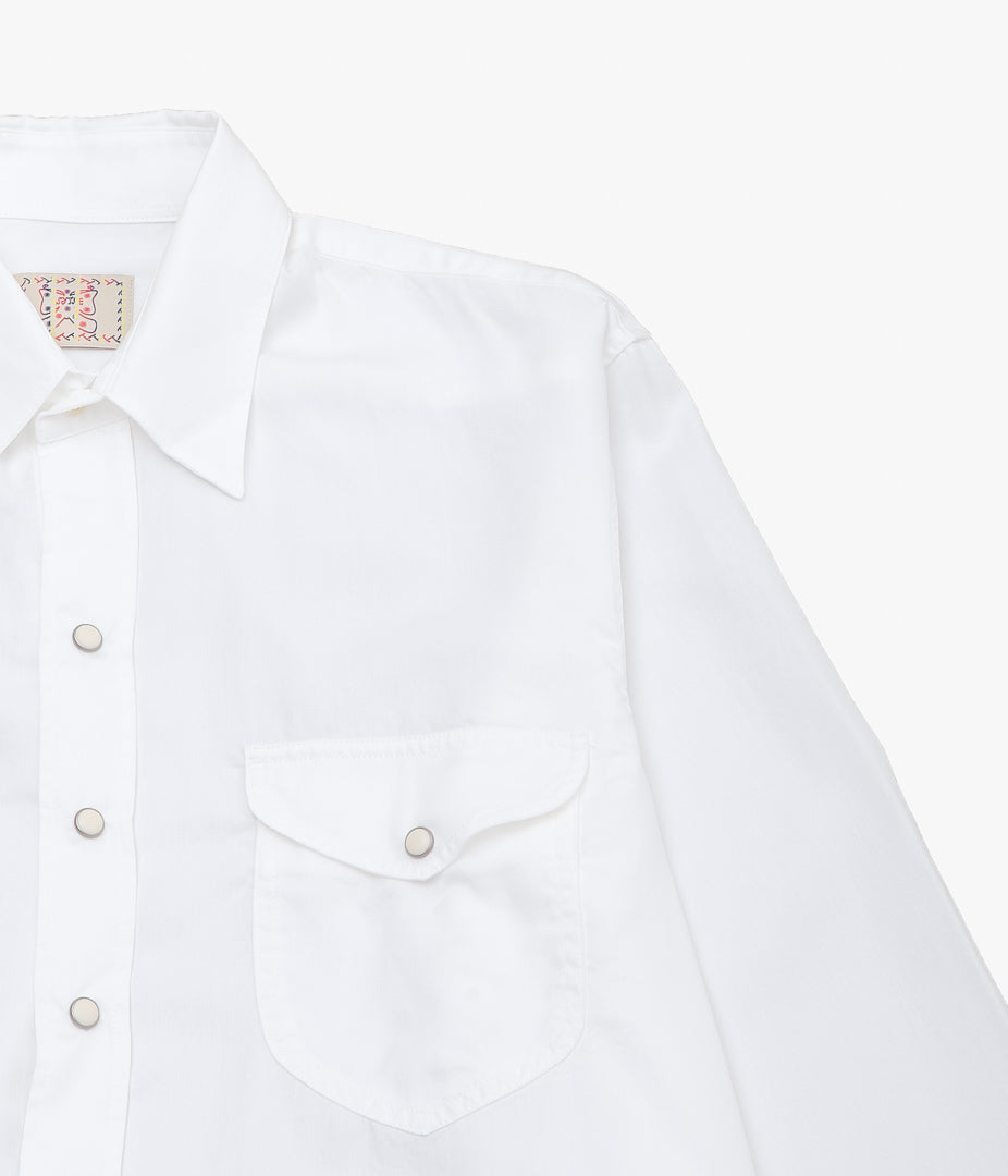 WYTHE ''TENCEL GABARDINE PEARLSNAP SHIRTS'' (NATURAL)