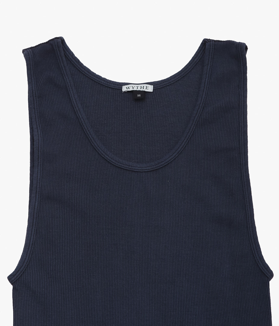 WYTHE ''TUBLAR RIBKNIT TANKTOP'' (FADED BLACK)