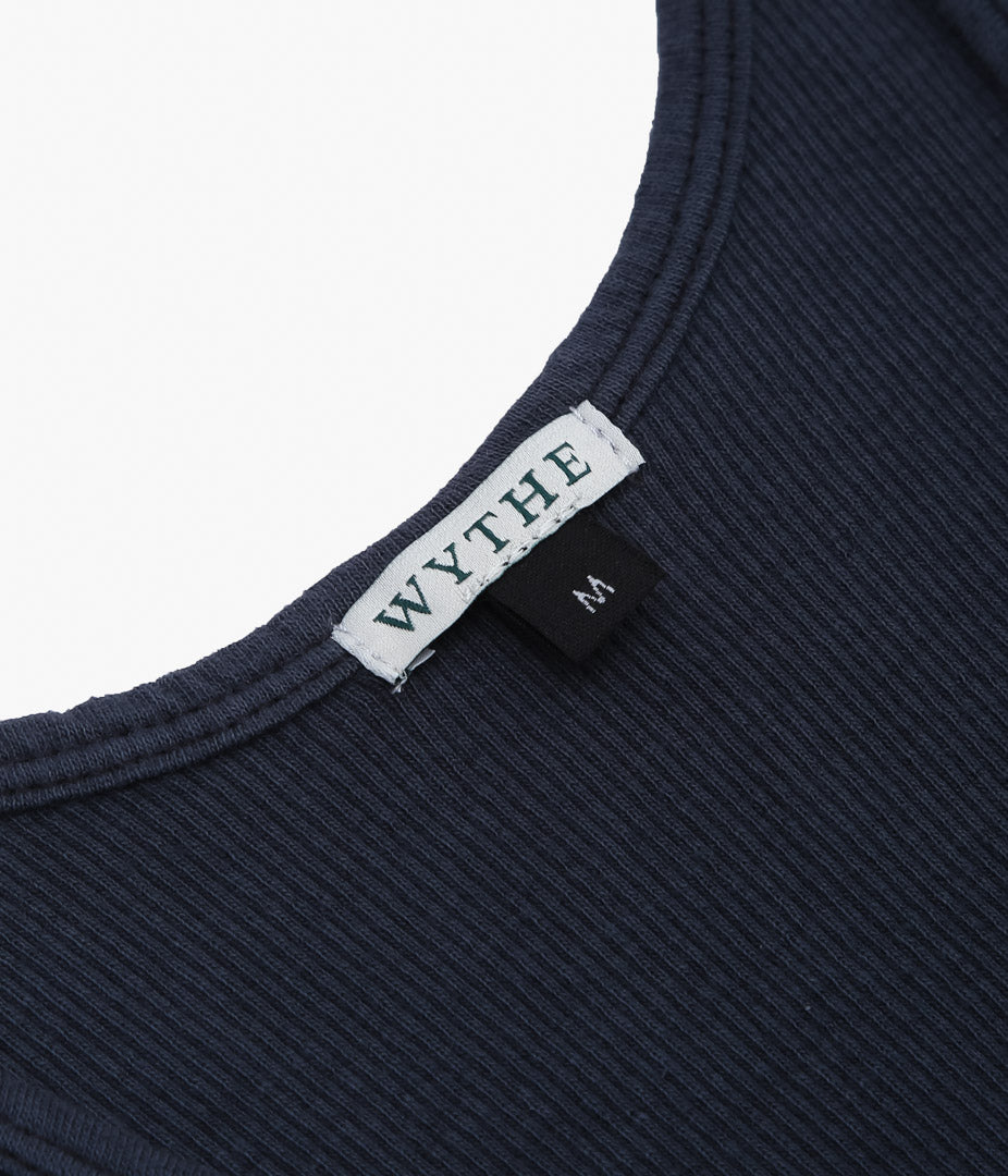 WYTHE ''TUBLAR RIBKNIT TANKTOP'' (FADED BLACK)