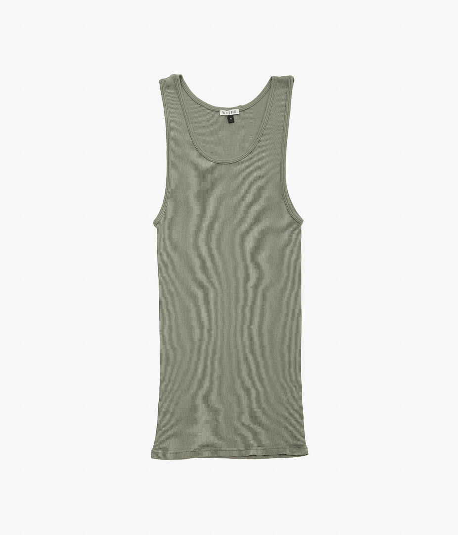 WYTHE ''TUBLAR RIBKNIT TANKTOP'' (FADED OLIVE)