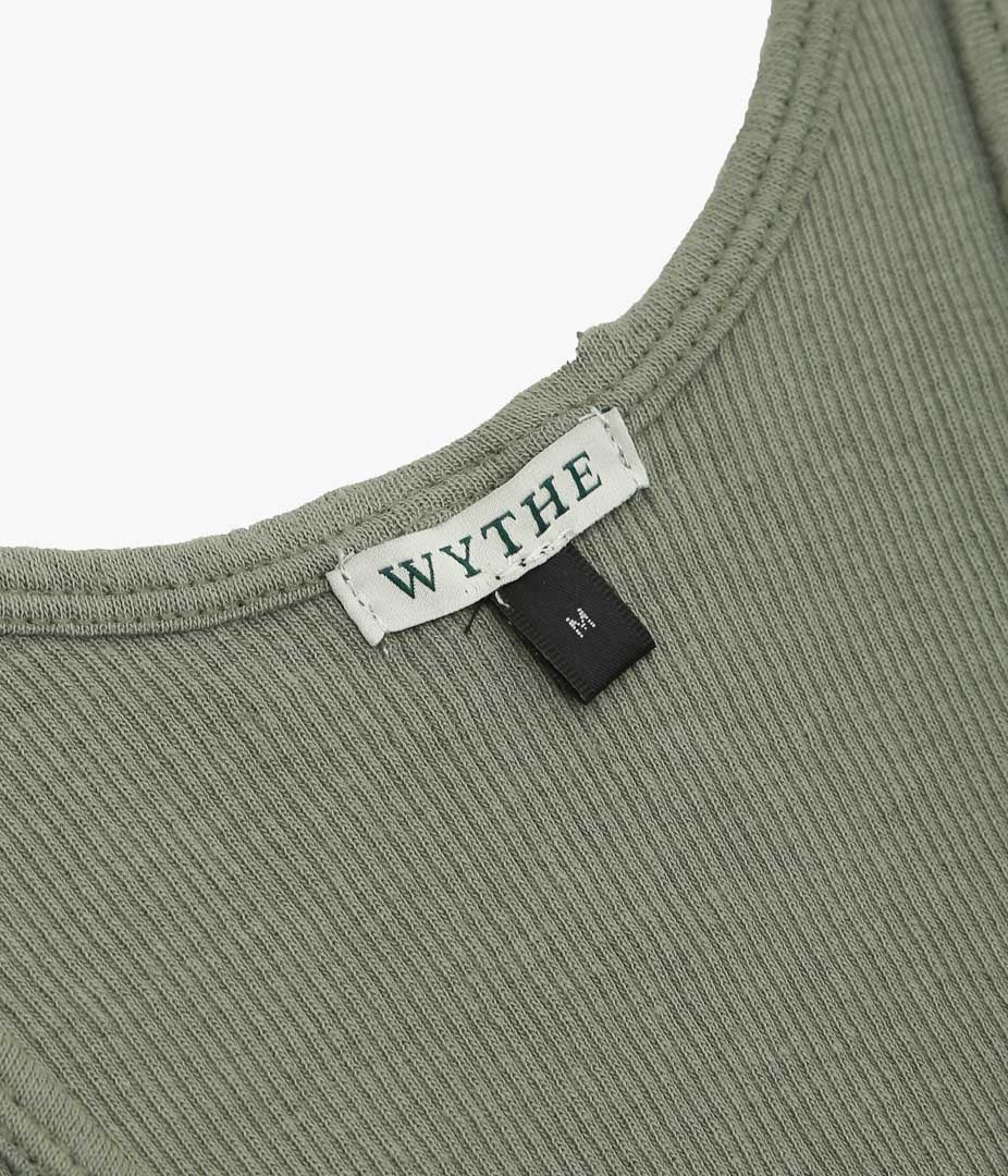 WYTHE ''TUBLAR RIBKNIT TANKTOP'' (FADED OLIVE)